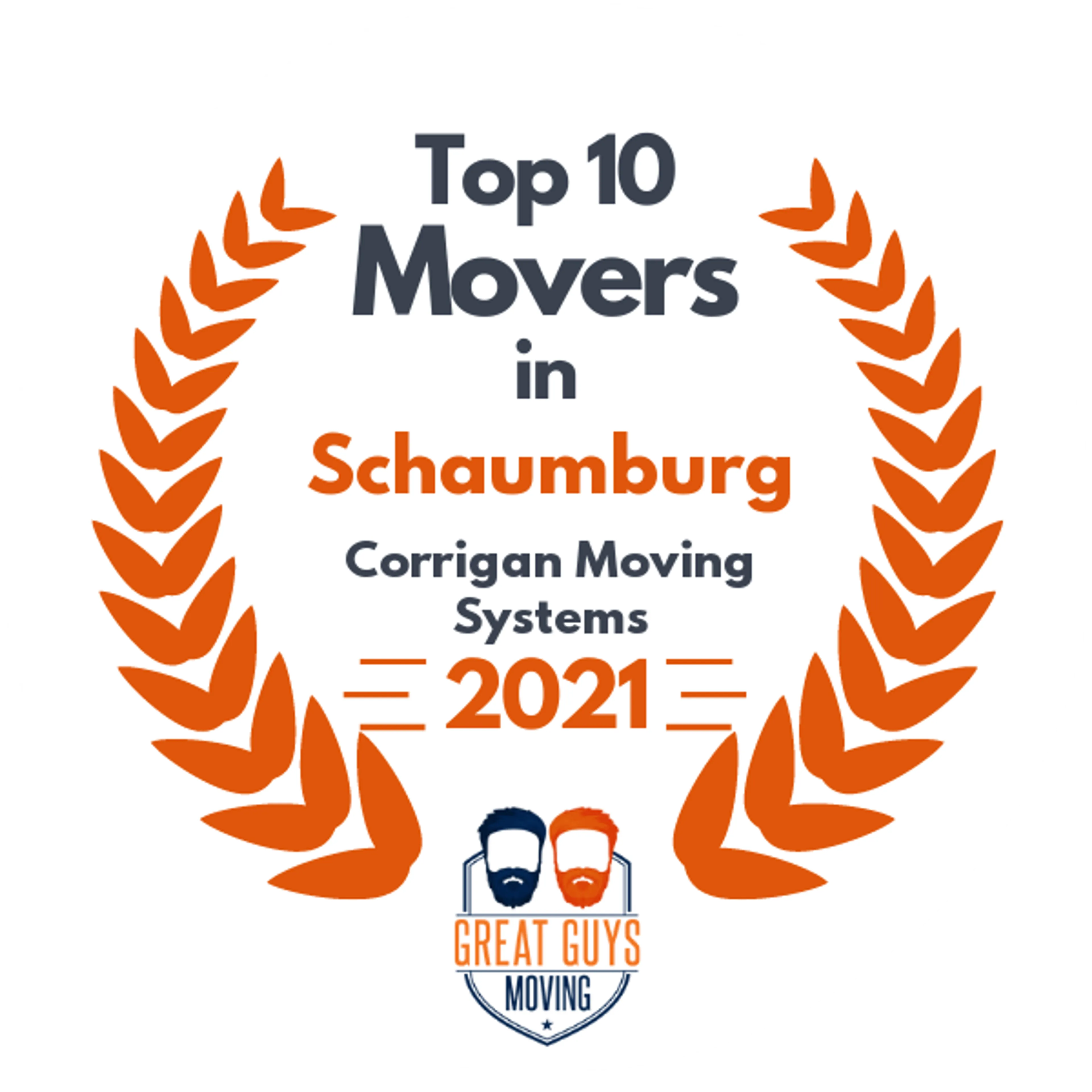 Top 10 Movers in Aurora, IL 2021 award