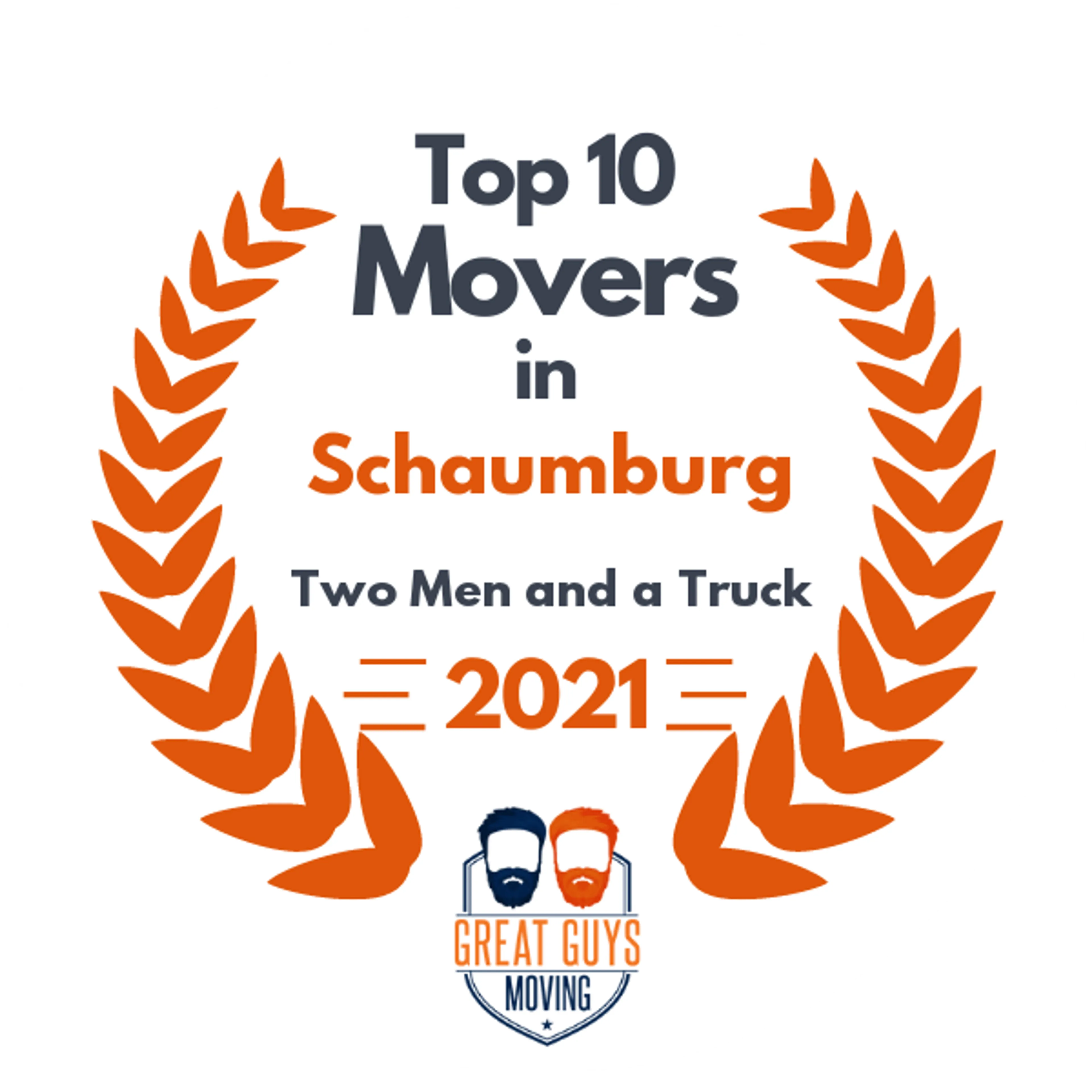 Top 10 Movers in Elgin, IL 2021 award