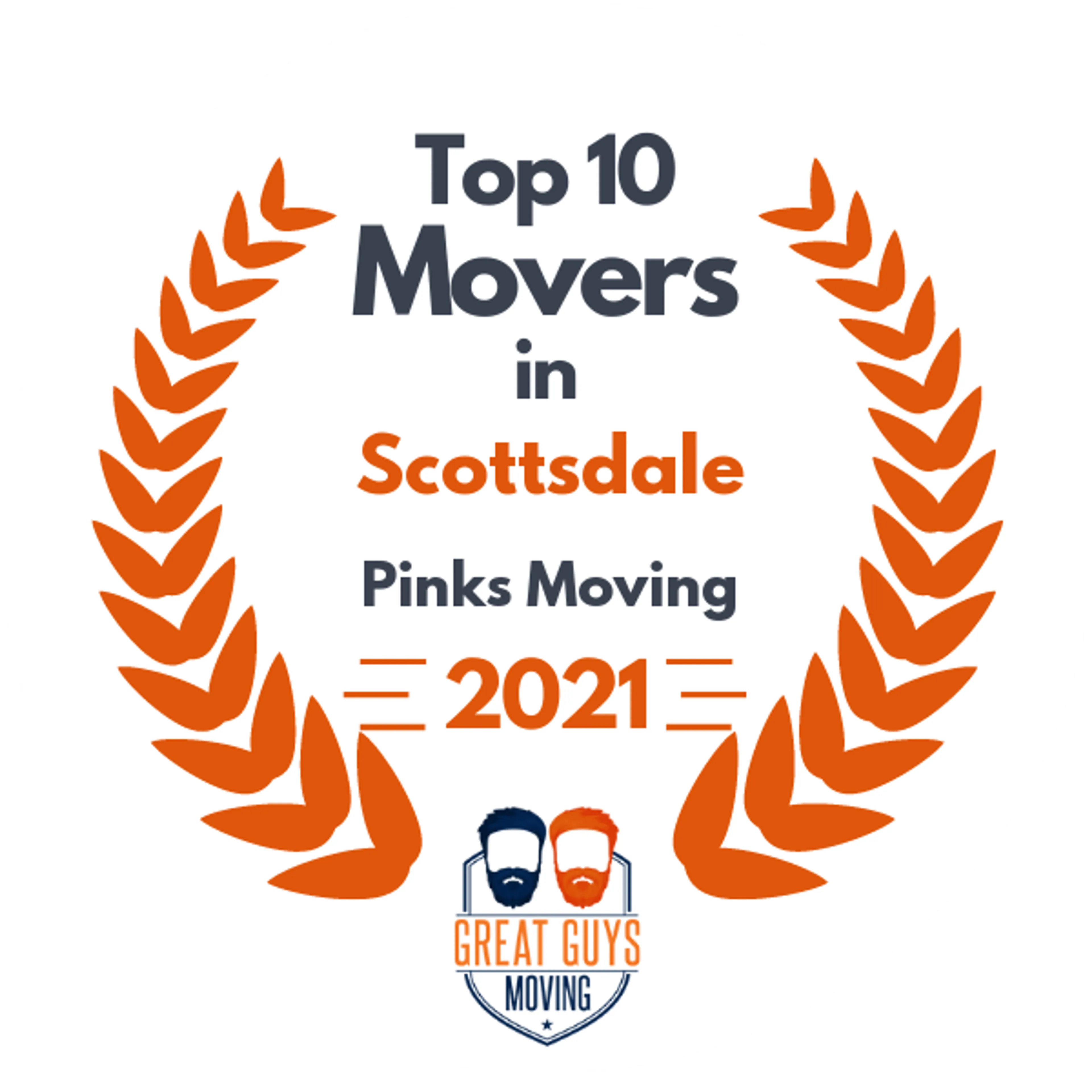 Top 10 Movers in Phoenix, AZ 2021 award