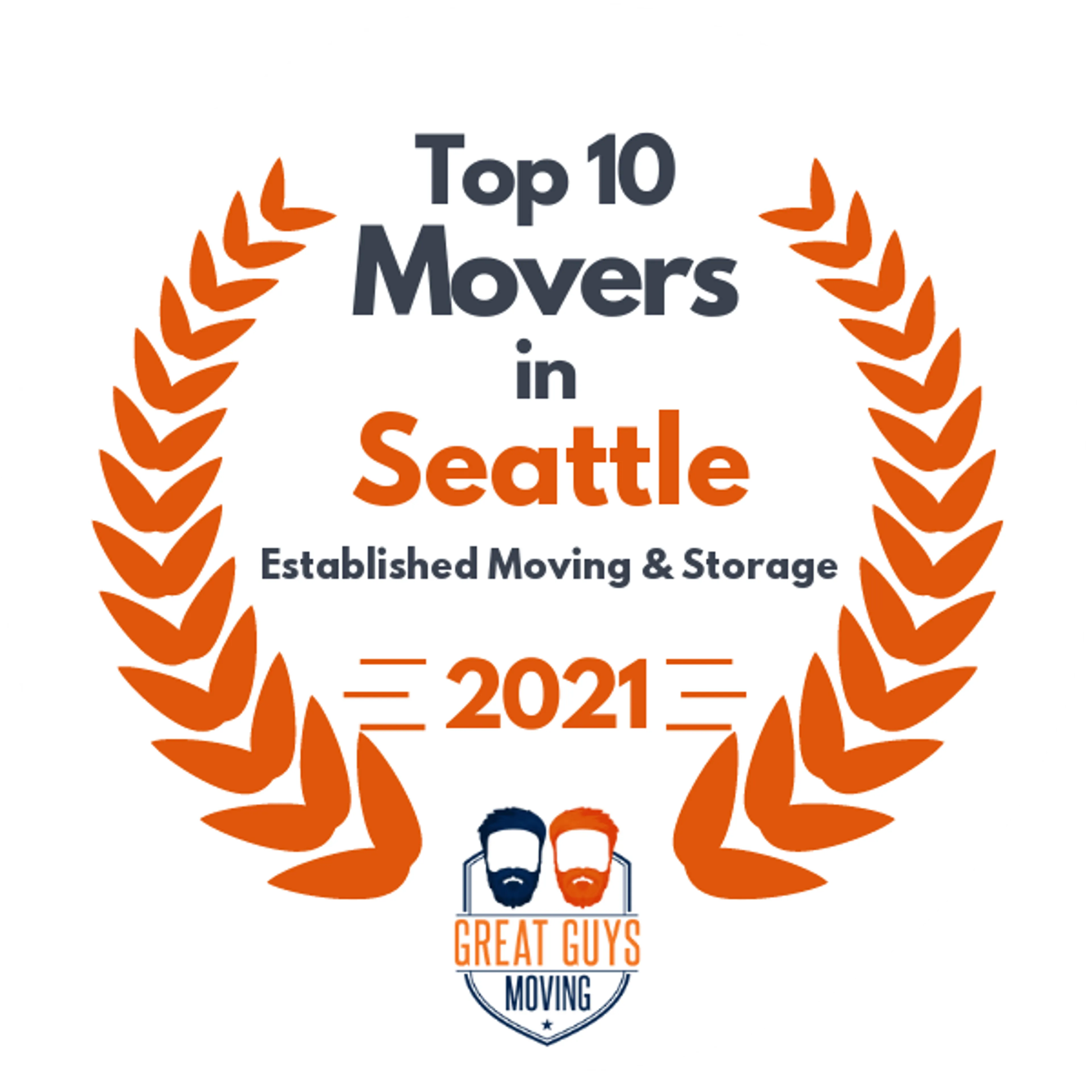 Top 10 Movers in Seattle, WA 2021 award