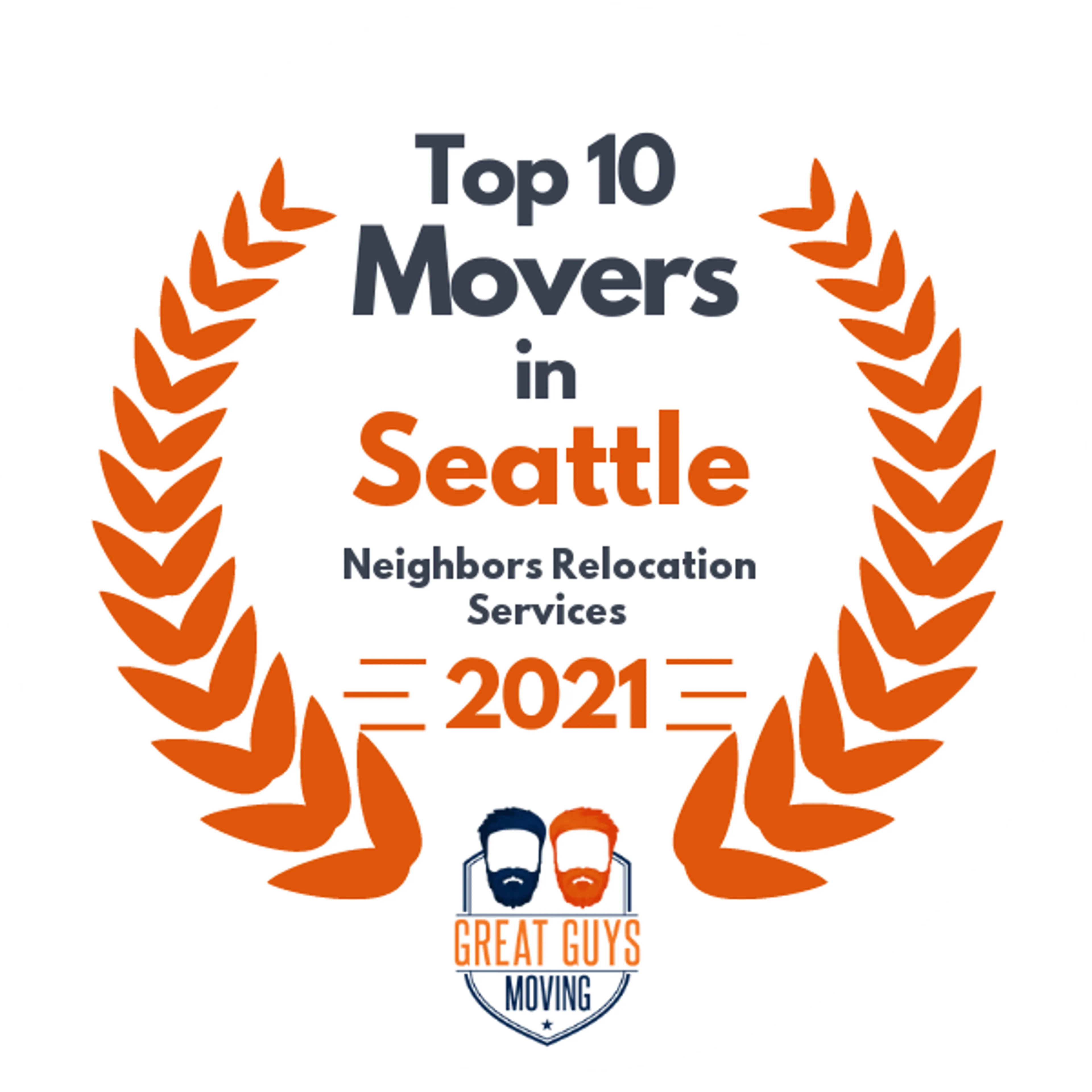 Top 10 Movers in Seattle, WA 2021 award