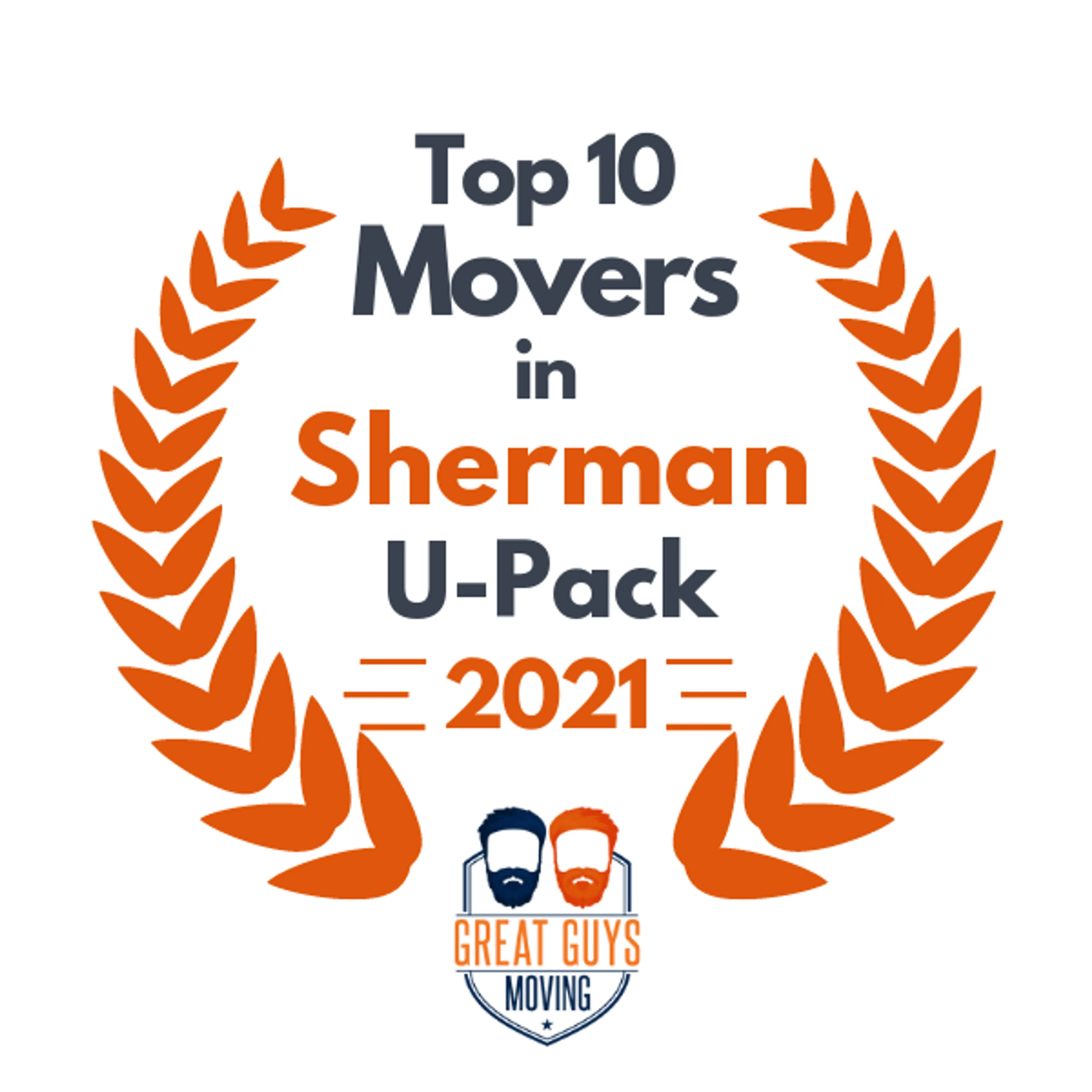 Top 10 Movers in Sherman, TX 2021 award