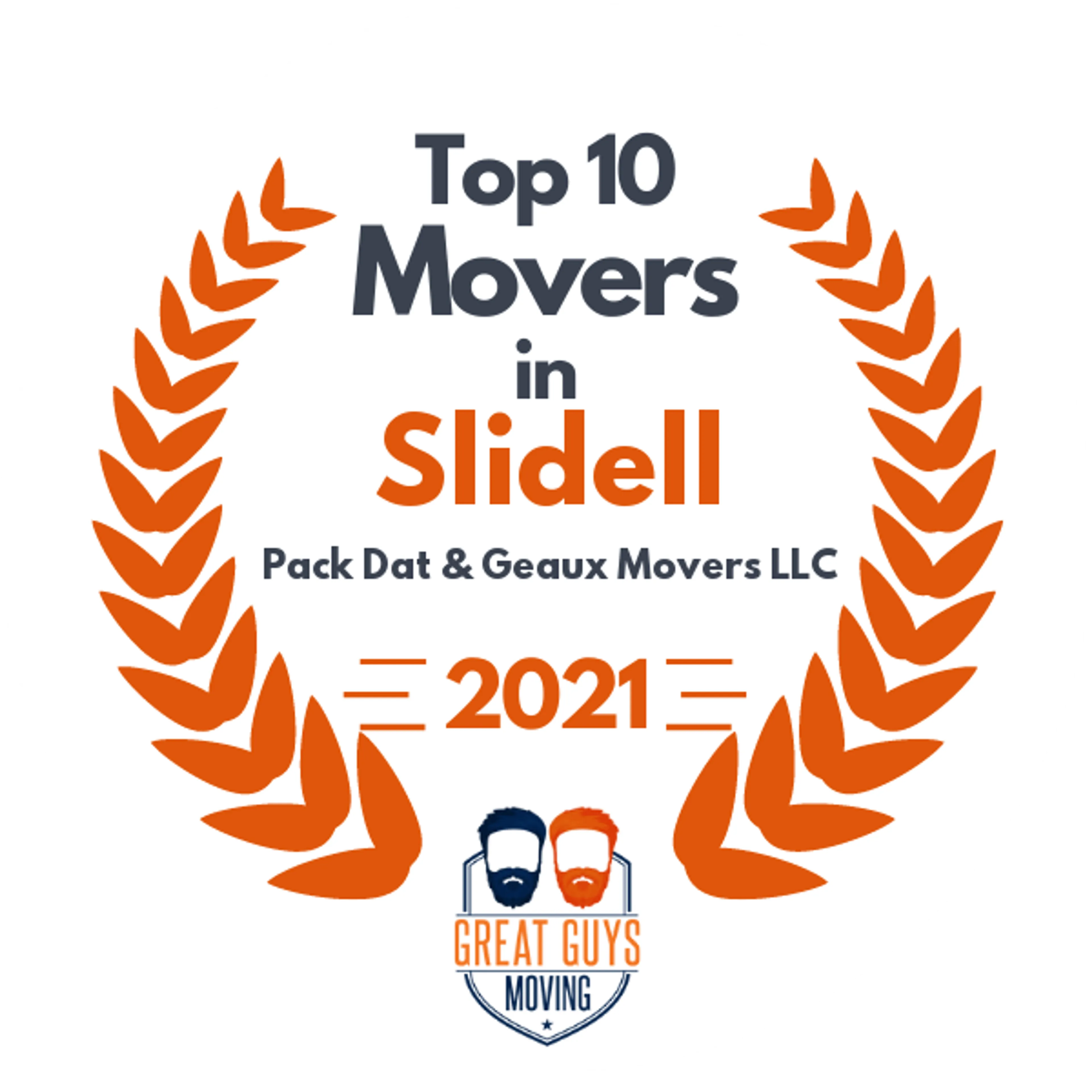 Top 10 Movers in New Orleans, LA 2021 award