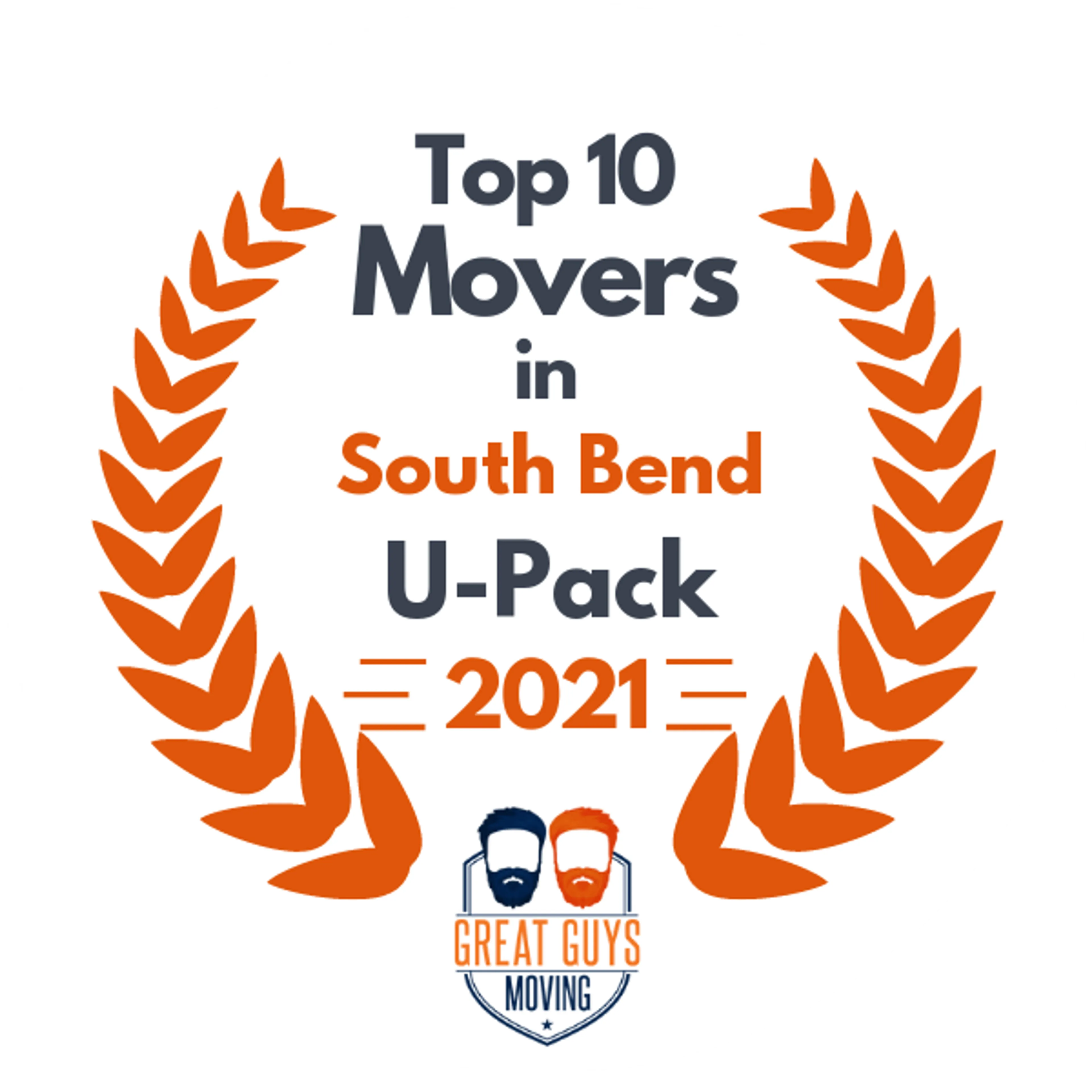 Top 10 Movers in South Bend, IN 2021 award