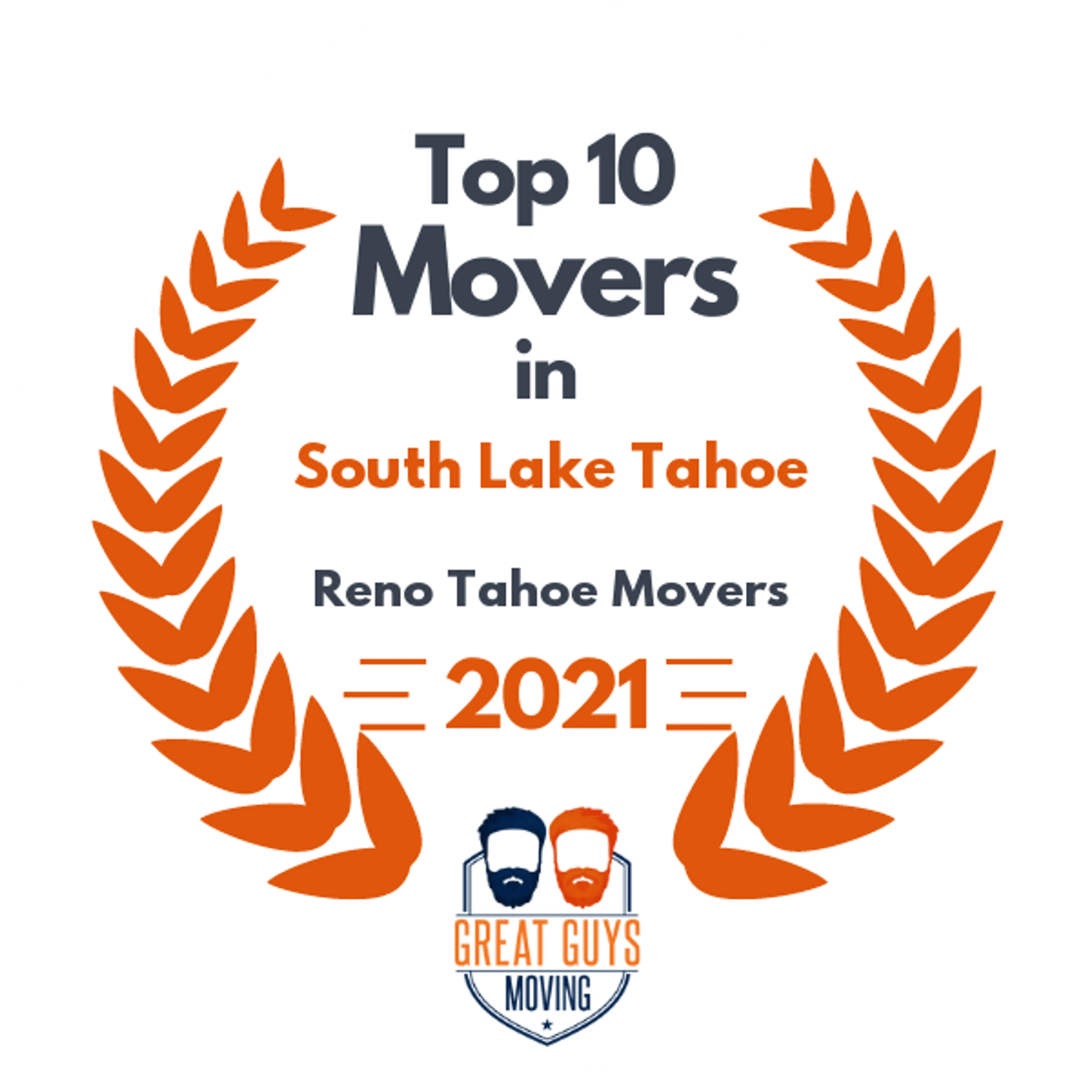 Top 10 Movers in Sparks, NV 2021 award