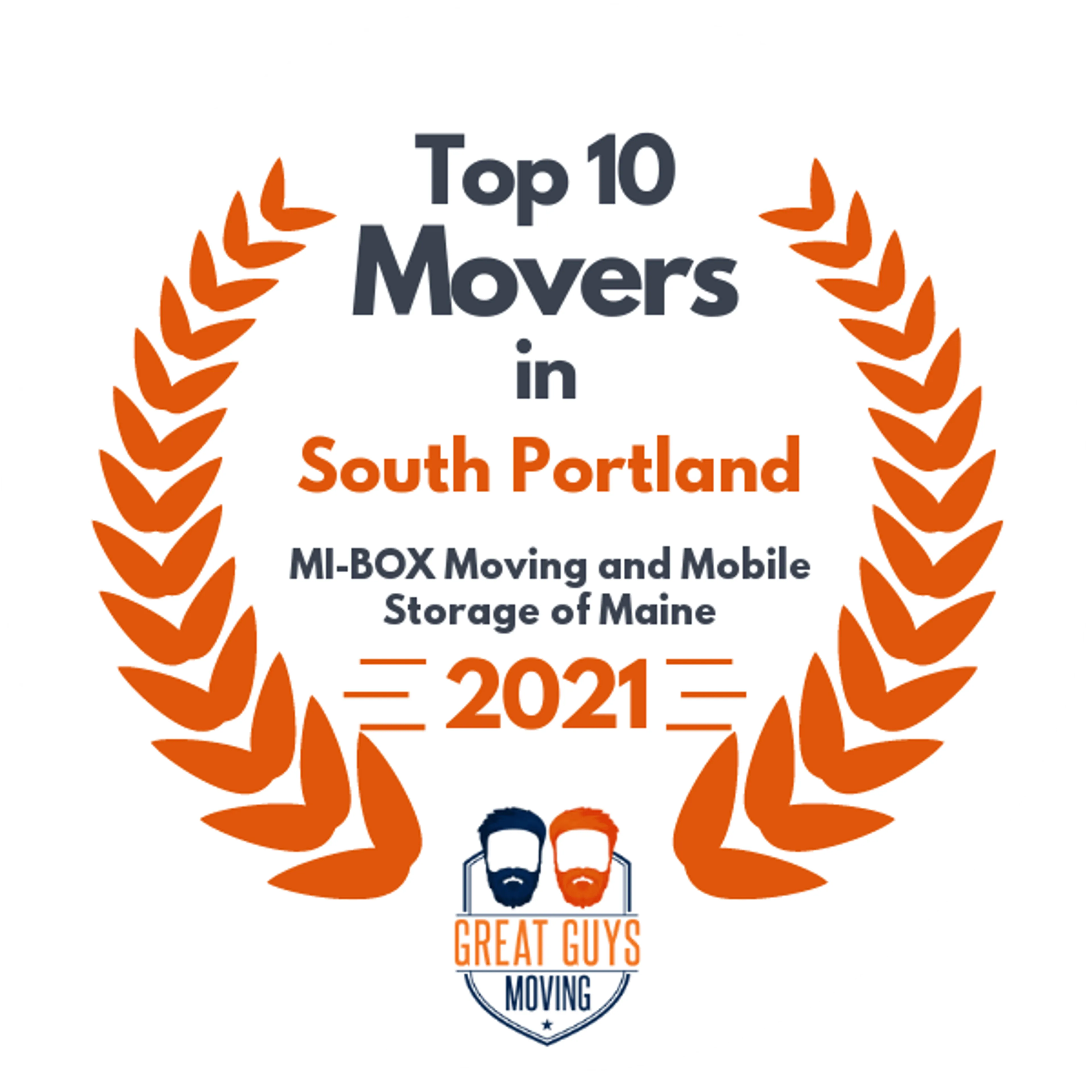 Top 10 Movers in Portland, ME 2021 award