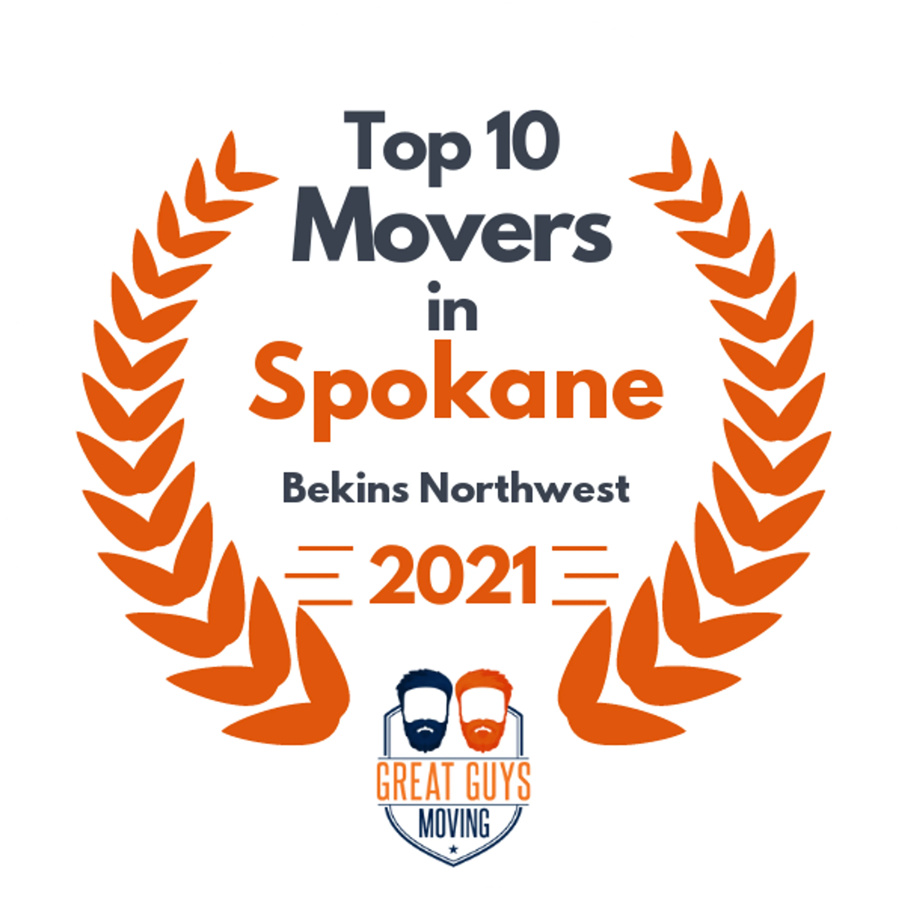Top 10 Movers in Spokane, WA 2021 award