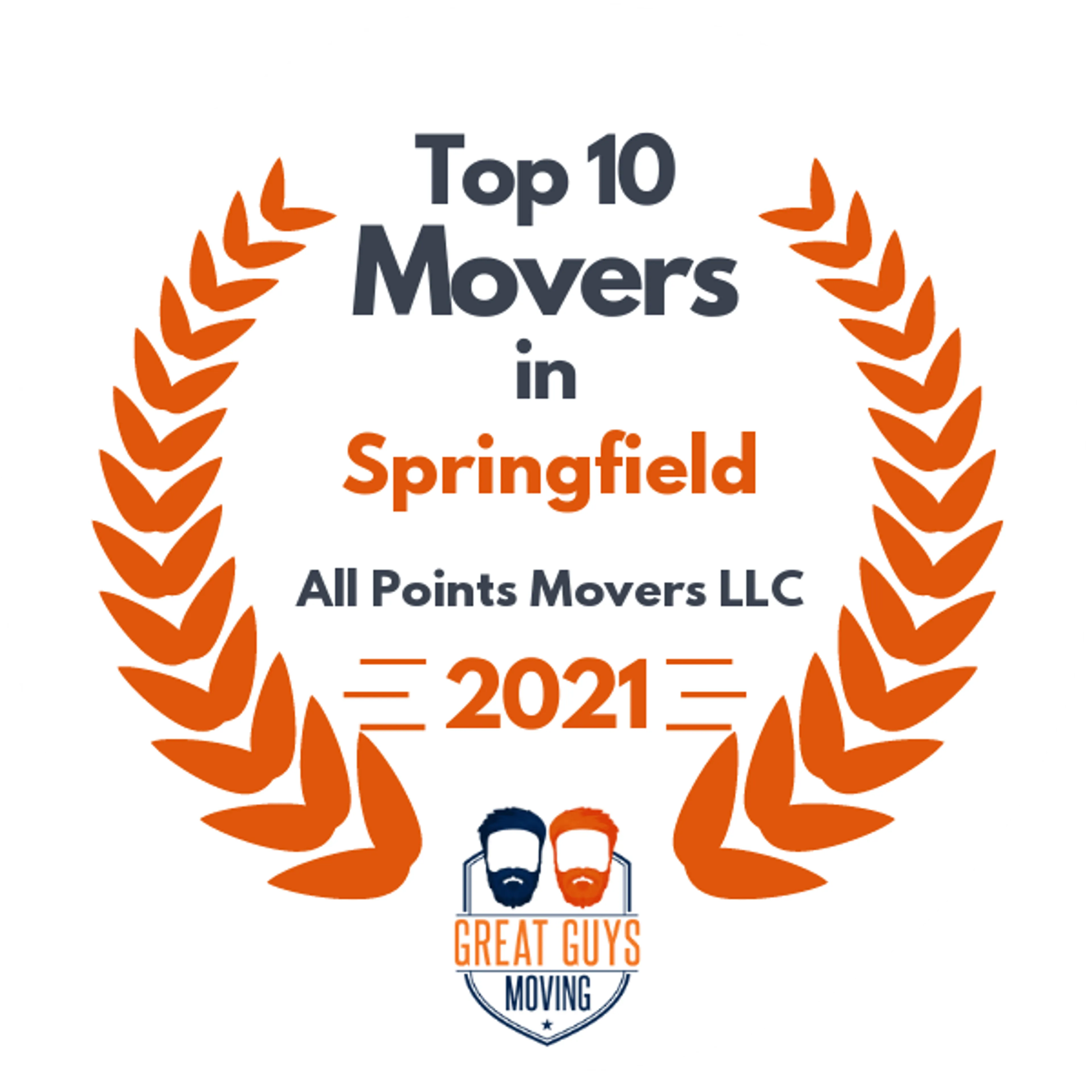 Top 10 Movers in Worcester, MA 2021 award