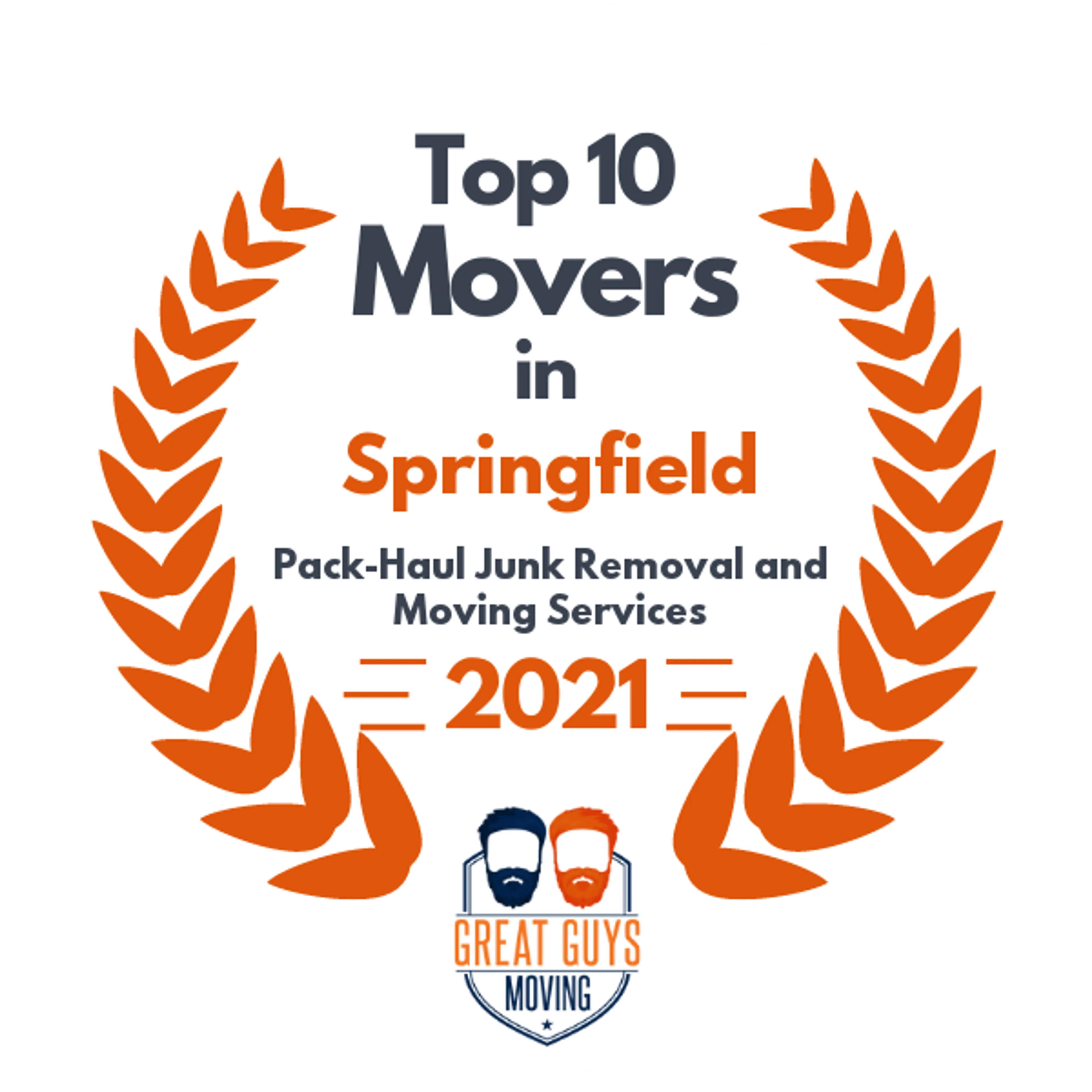 Top 10 Movers in Springfield, MO 2021 award