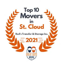 top 10 ranked movers in st cloud 2021 reds transfer storage inc image