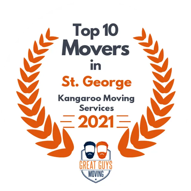 Top 10 Movers in St. George, UT 2021 award