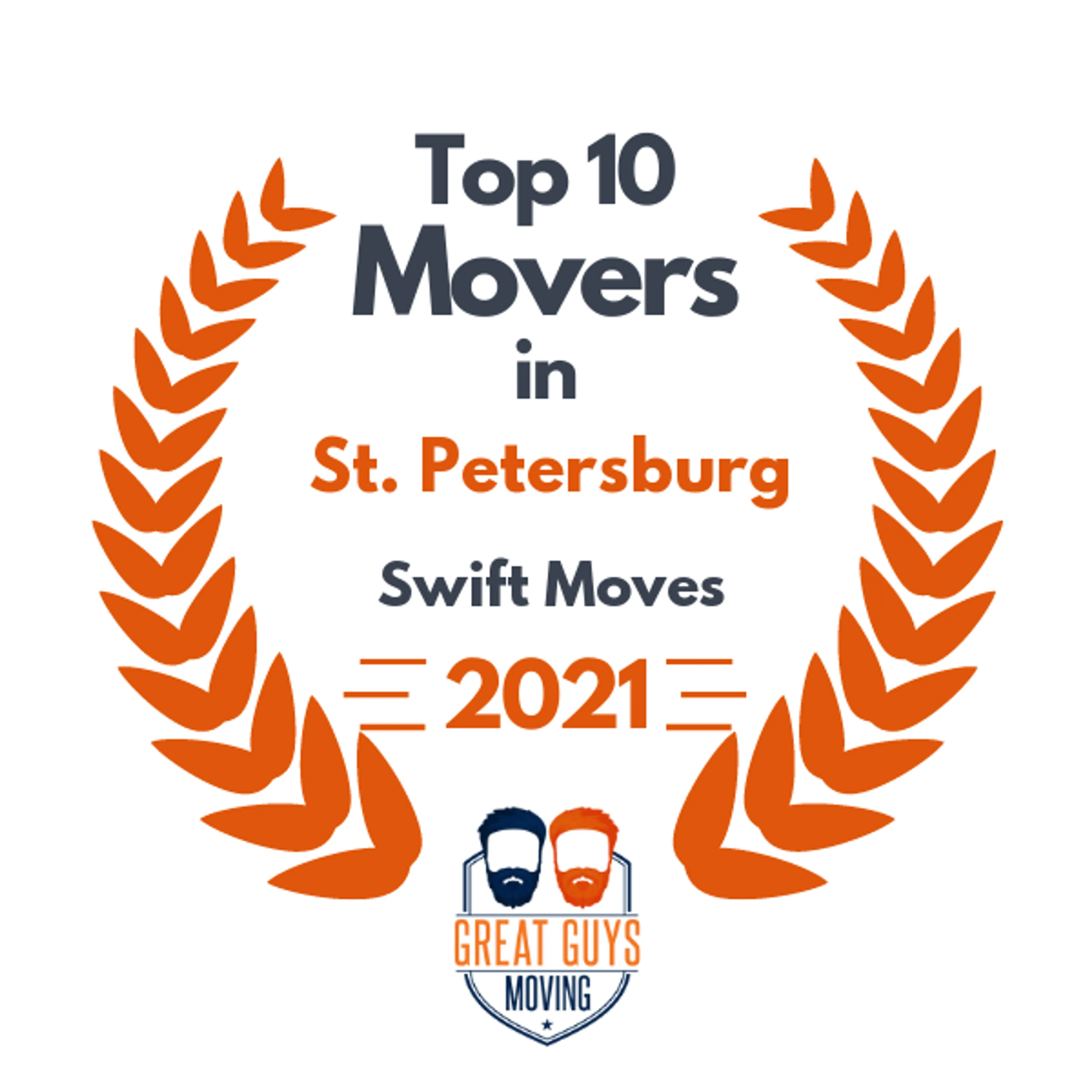 Top 10 Movers in Tampa, FL 2021 award