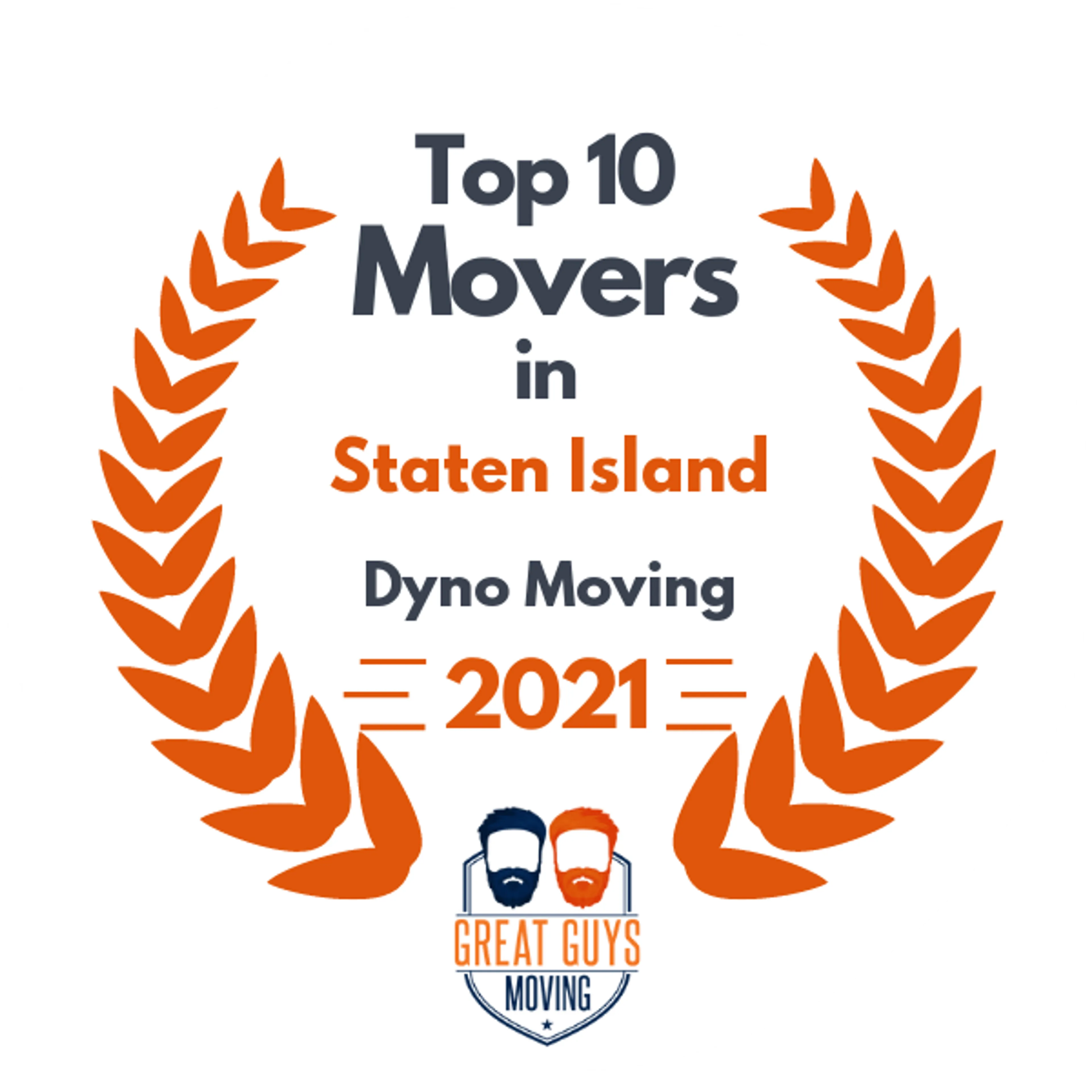 Top 10 Movers in New York City, NY 2021 award