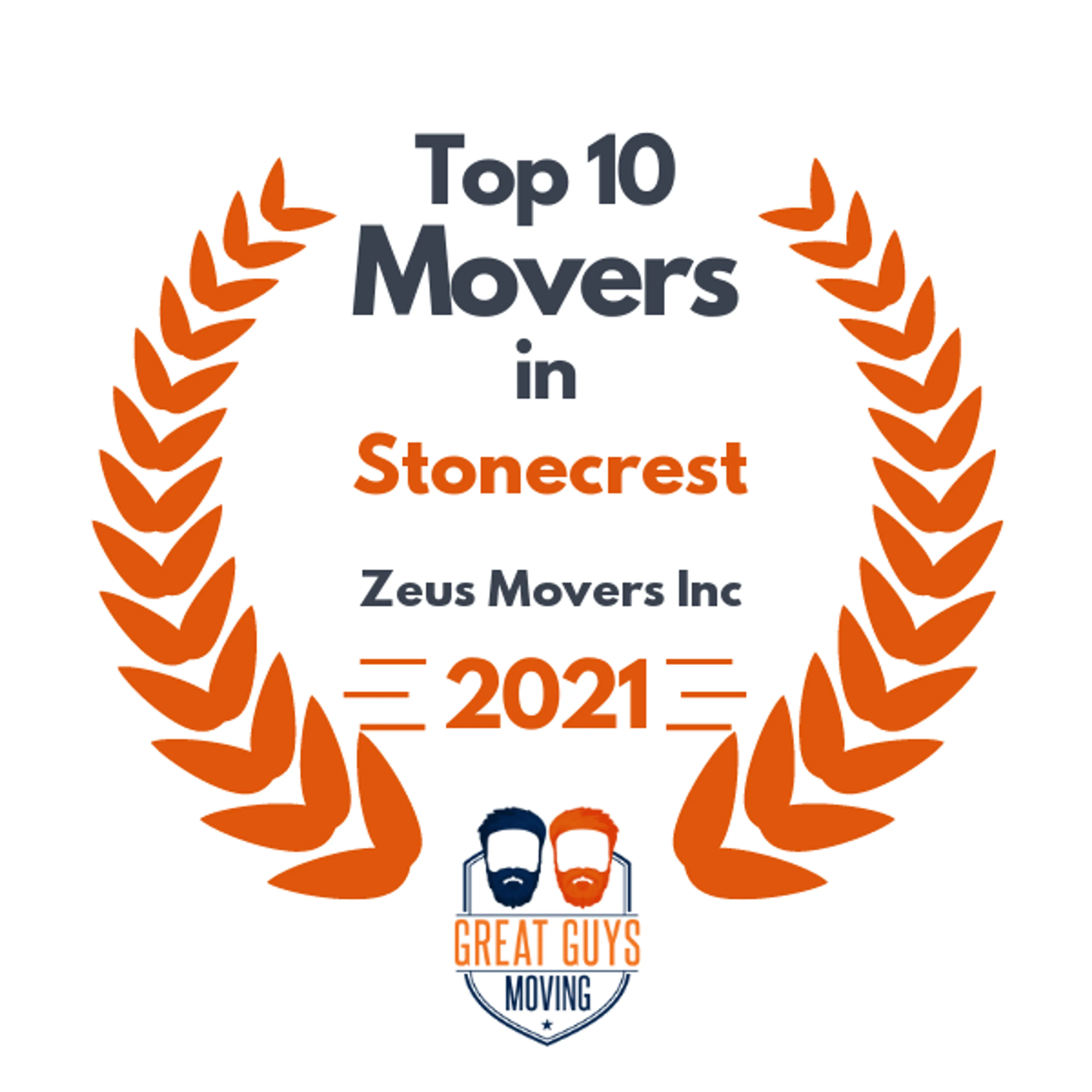 Top 10 Movers in Brookhaven, GA 2021 award