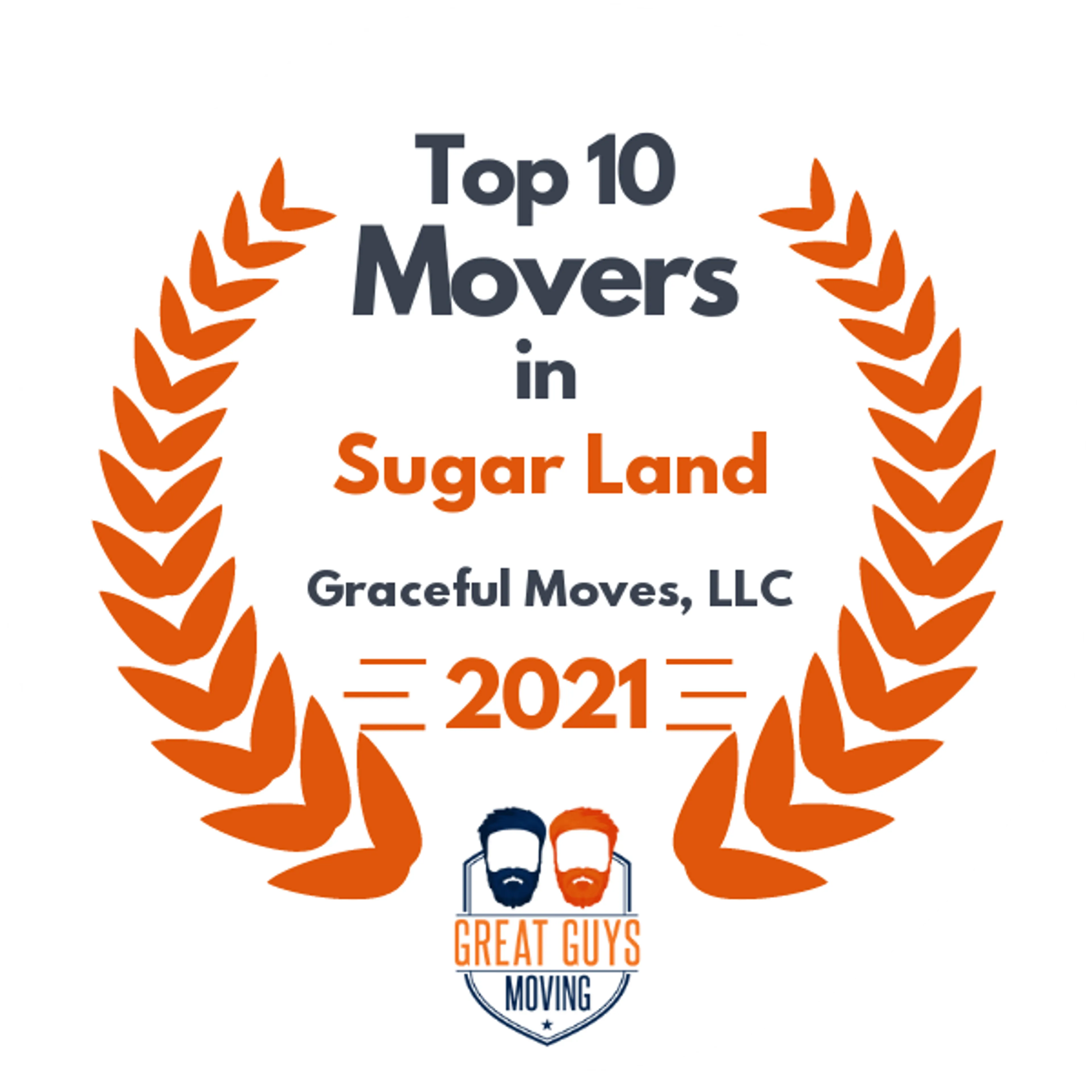 Top 10 Movers in Pearland, TX 2021 award