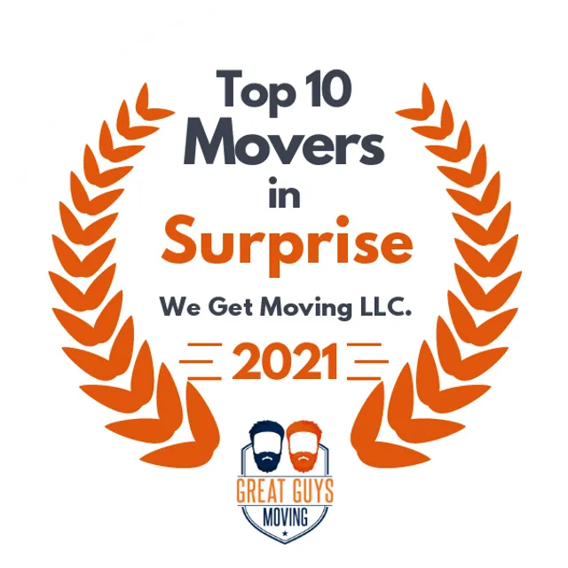 Top 10 Movers in Chandler, AZ 2021 award