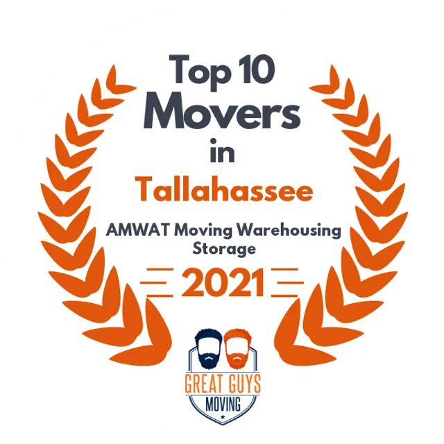 Top 10 Movers in Tallahassee, FL 2021 award