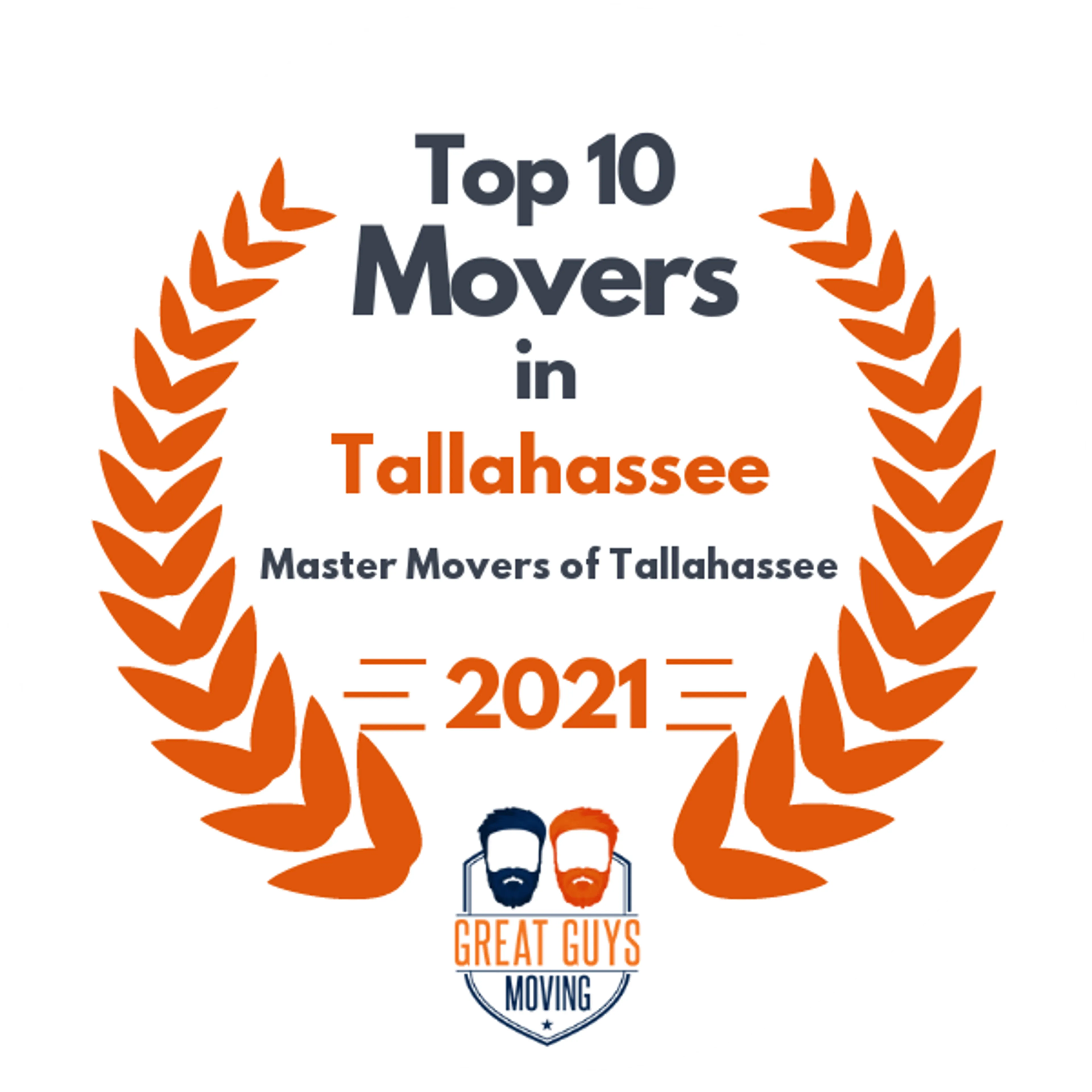 Top 10 Movers in Tallahassee, FL 2021 award