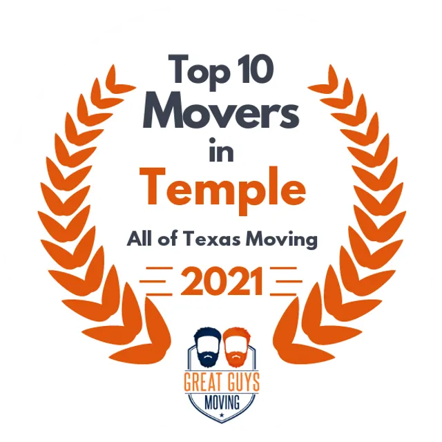 Top 10 Movers in Killeen, TX 2021 award