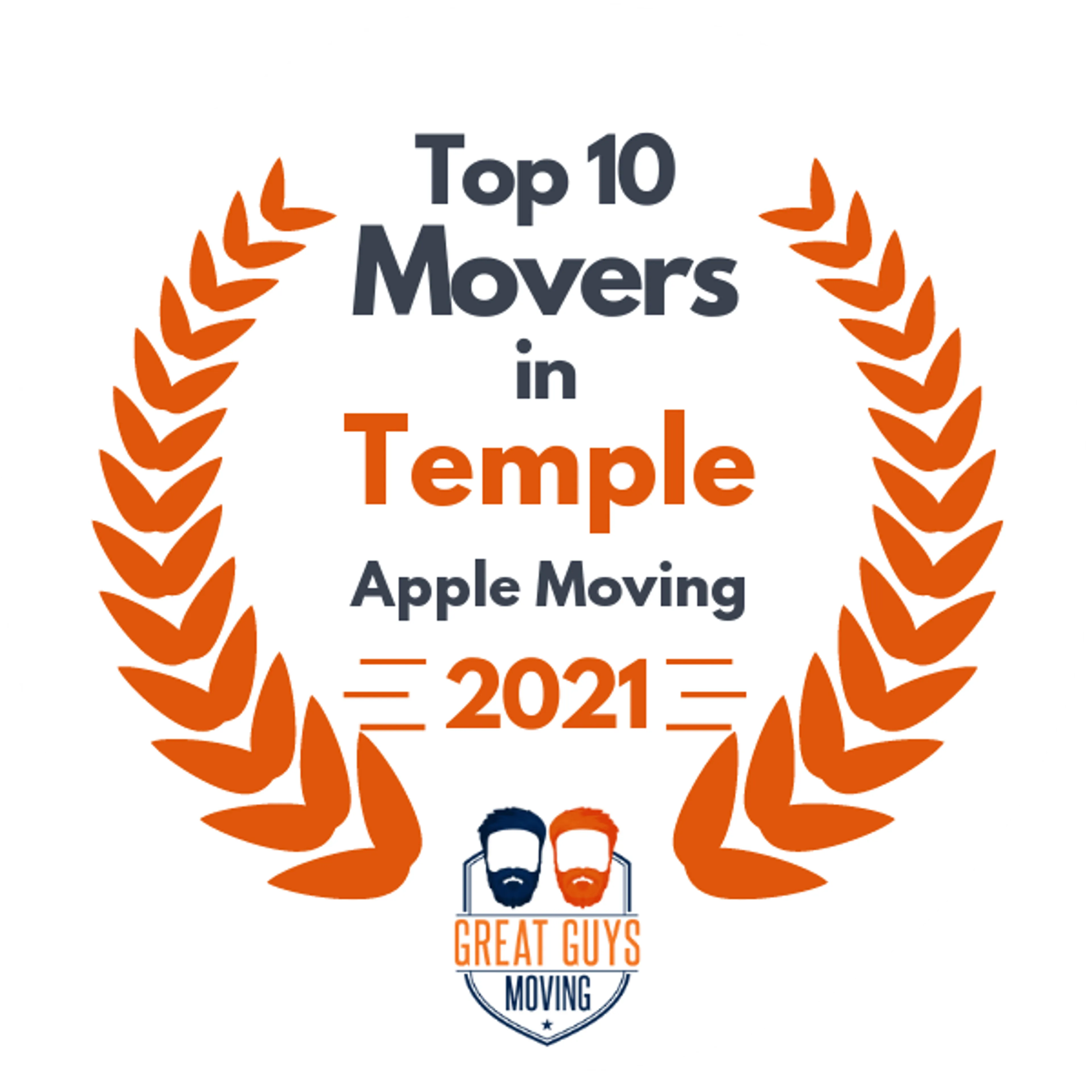 Top 10 Movers in Temple, TX 2021 award