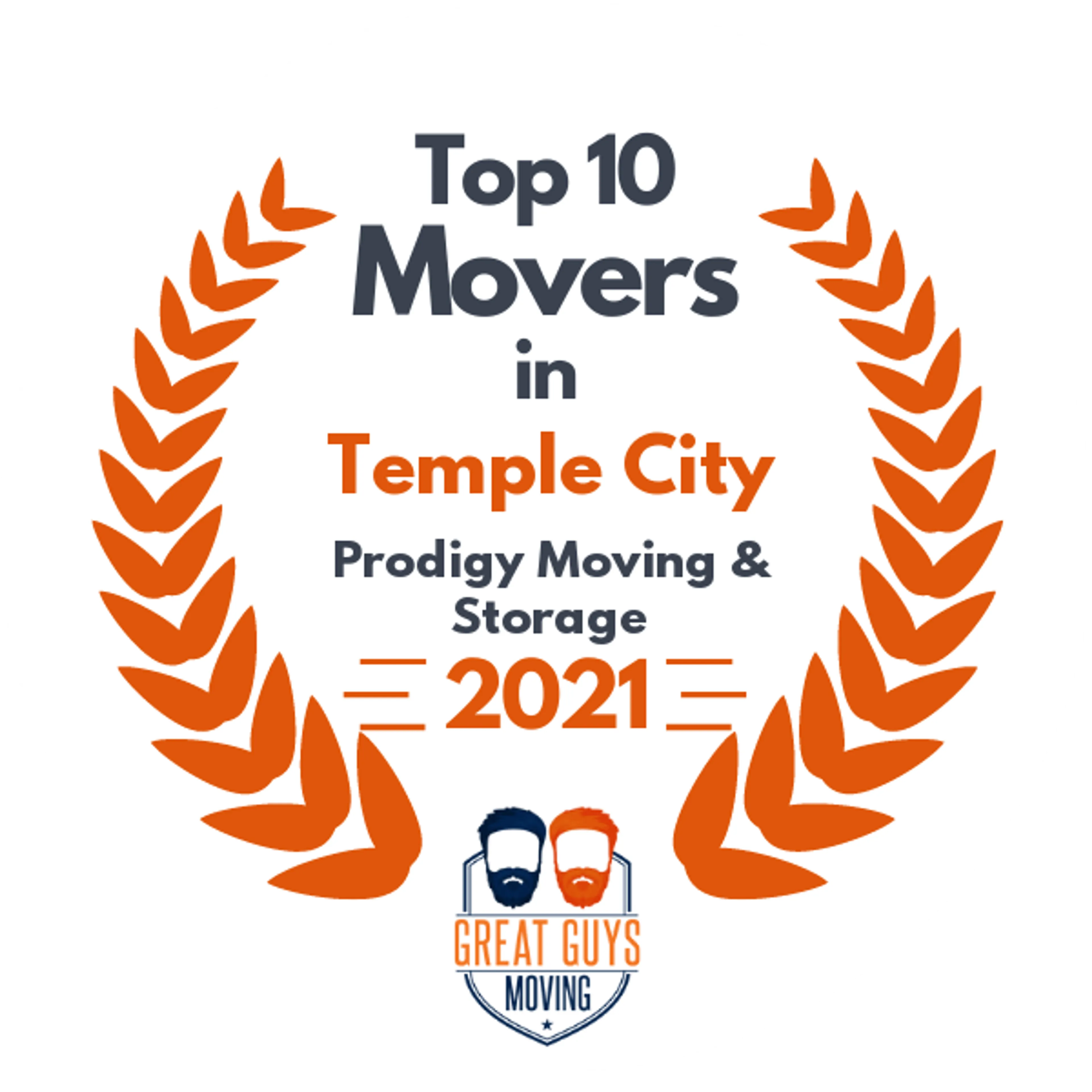 Top 10 Movers in Santa Clarita, CA 2021 award