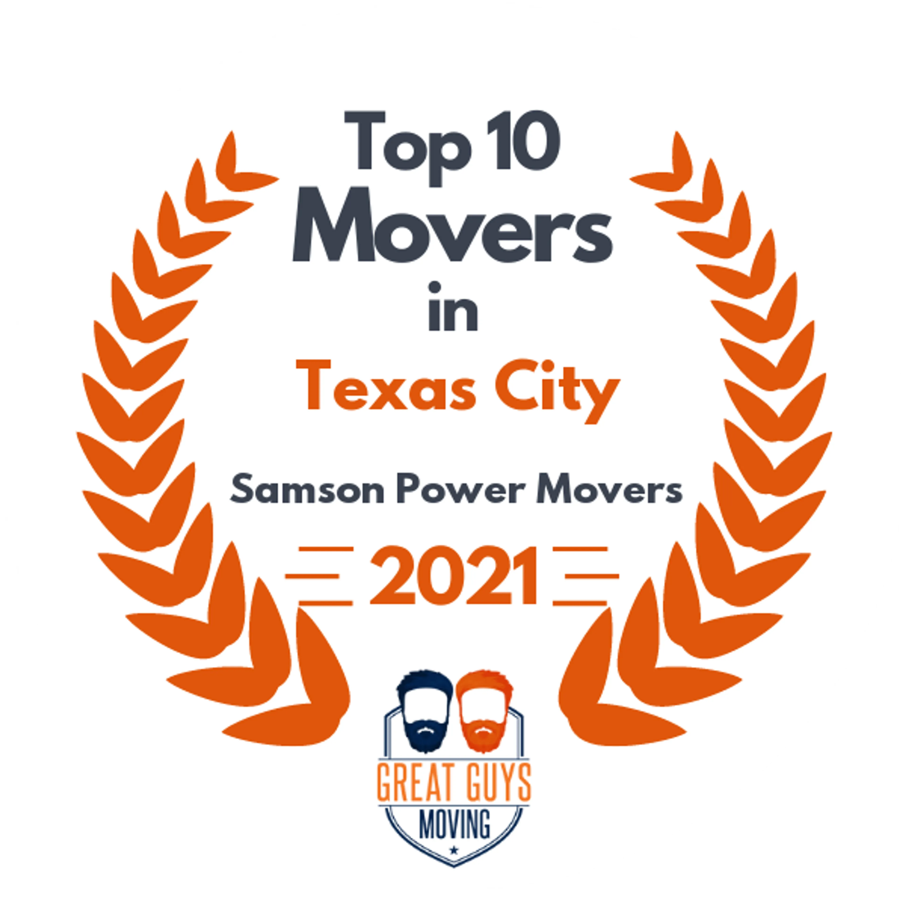 Top 10 Movers in Houston, TX 2021 award