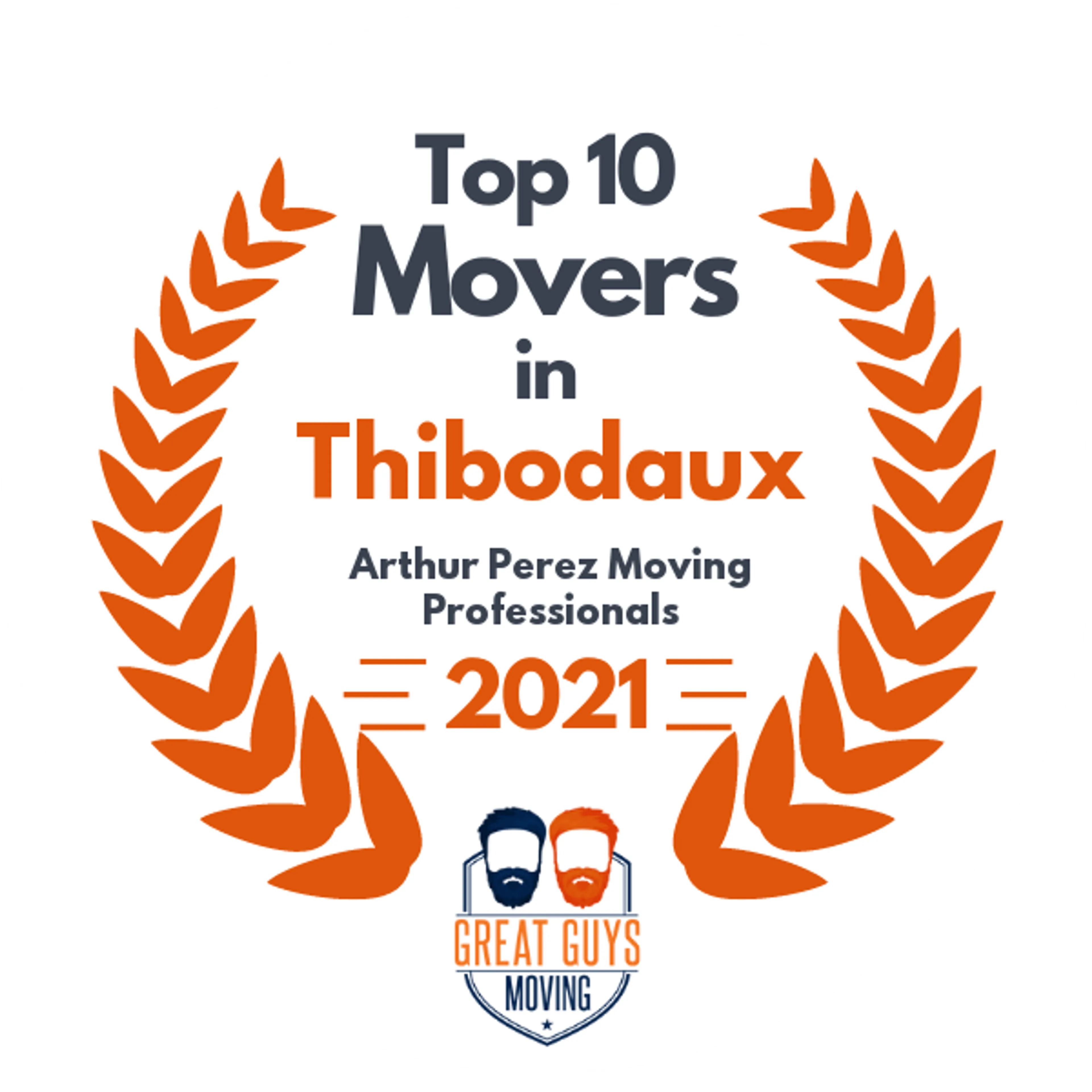 Top 10 Movers in New Orleans, LA 2021 award