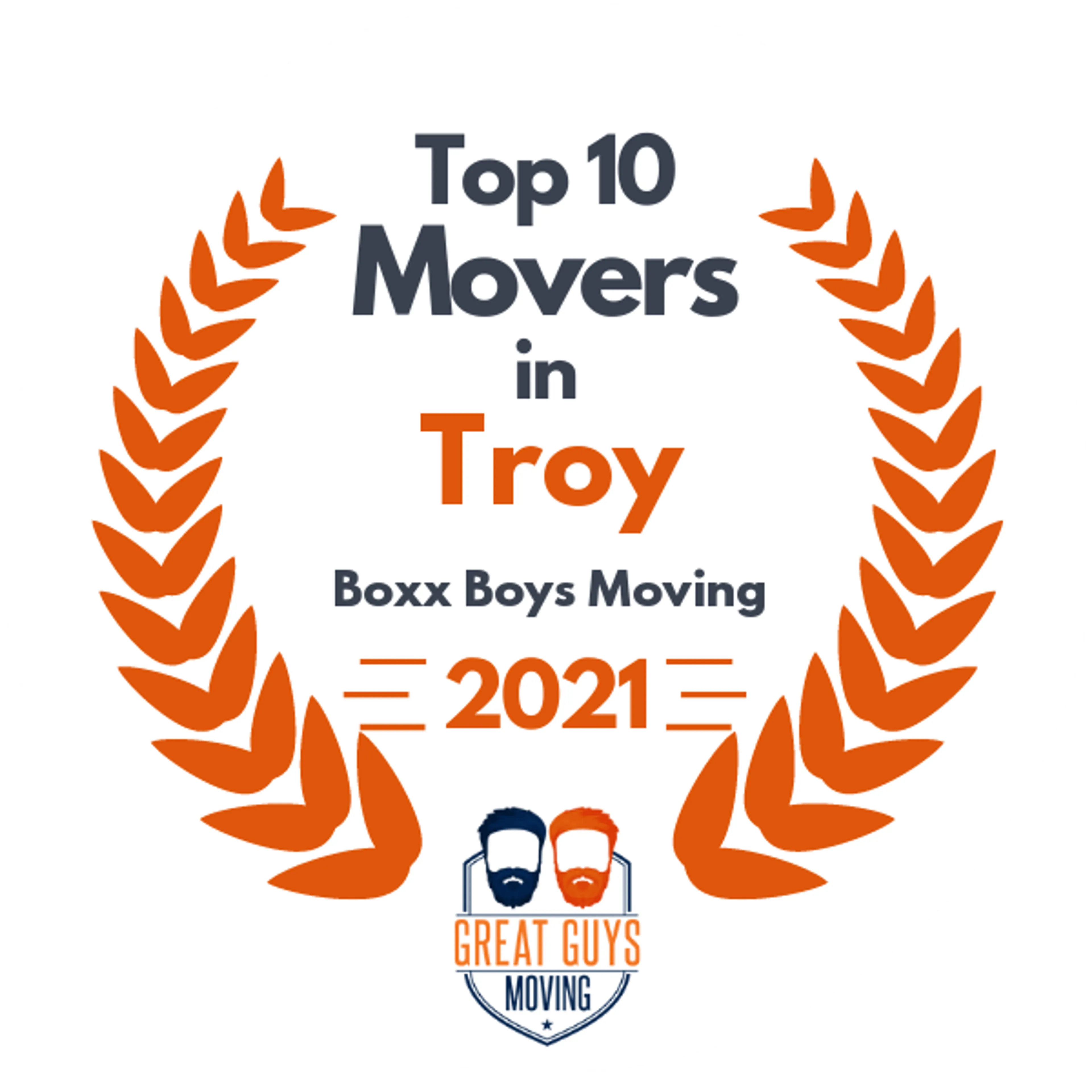 Top 10 Movers in Warren, MI 2021 award