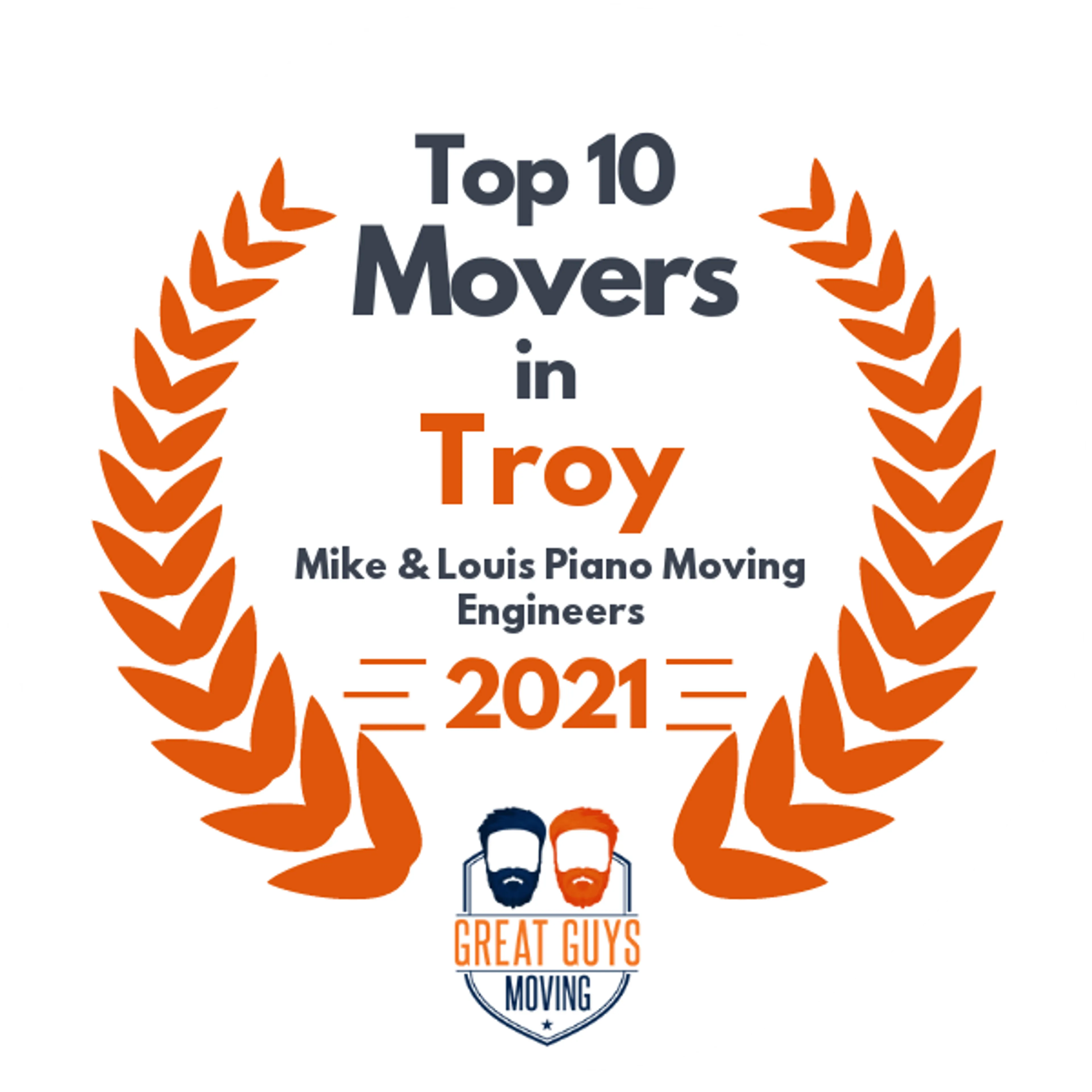 Top 10 Movers in Lansing, MI 2021 award