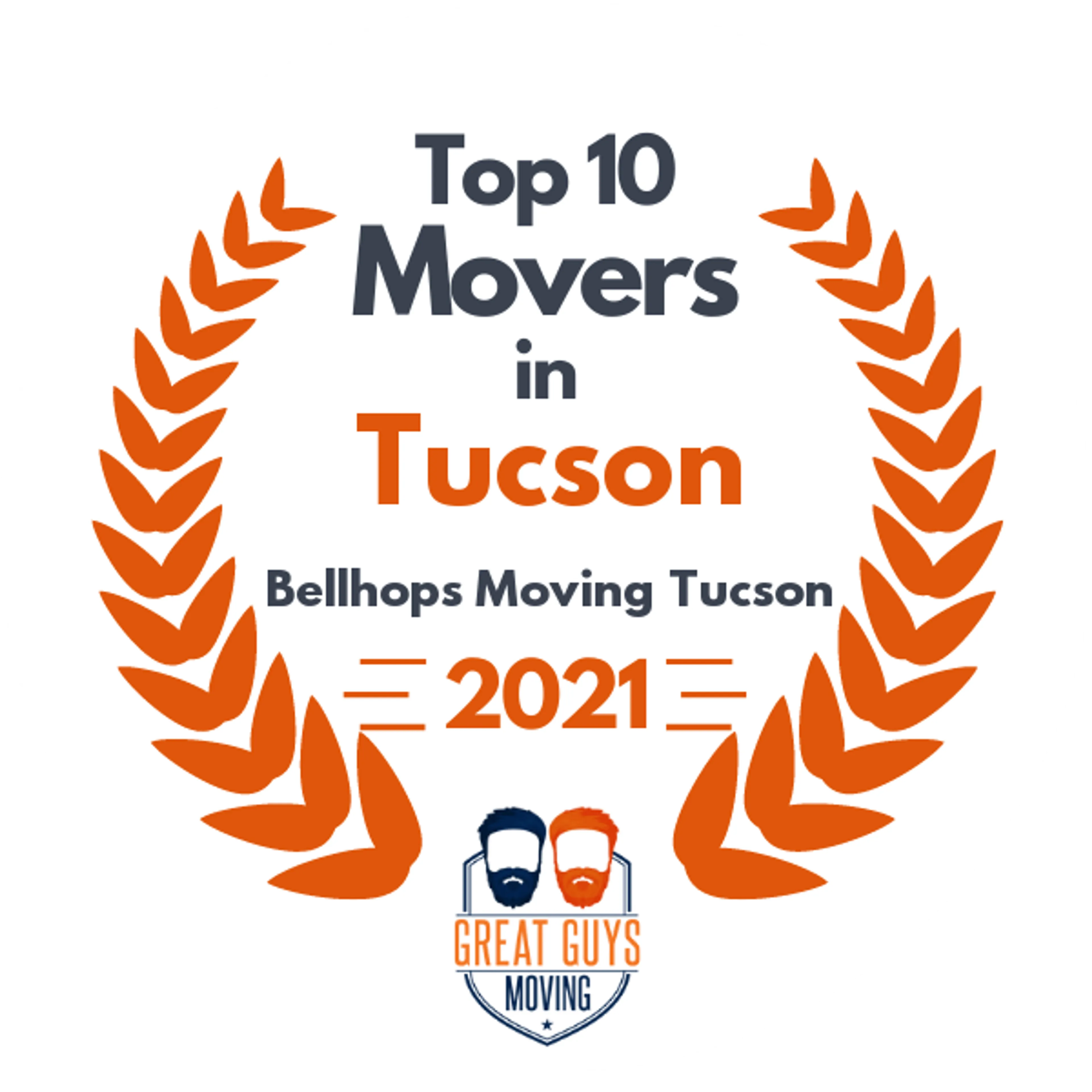 Top 10 Movers in Tucson, AZ 2021 award