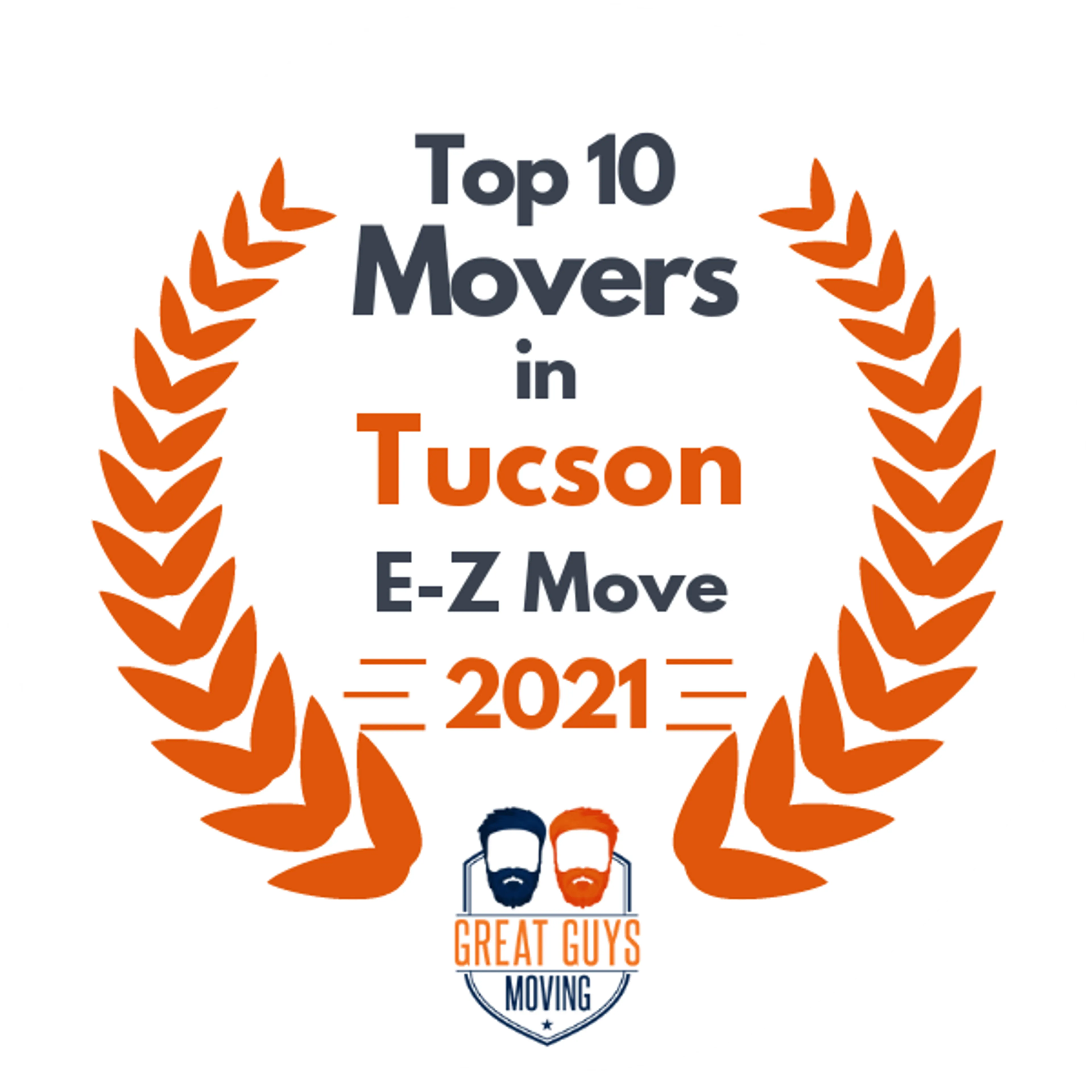 Top 10 Movers in Tucson, AZ 2021 award