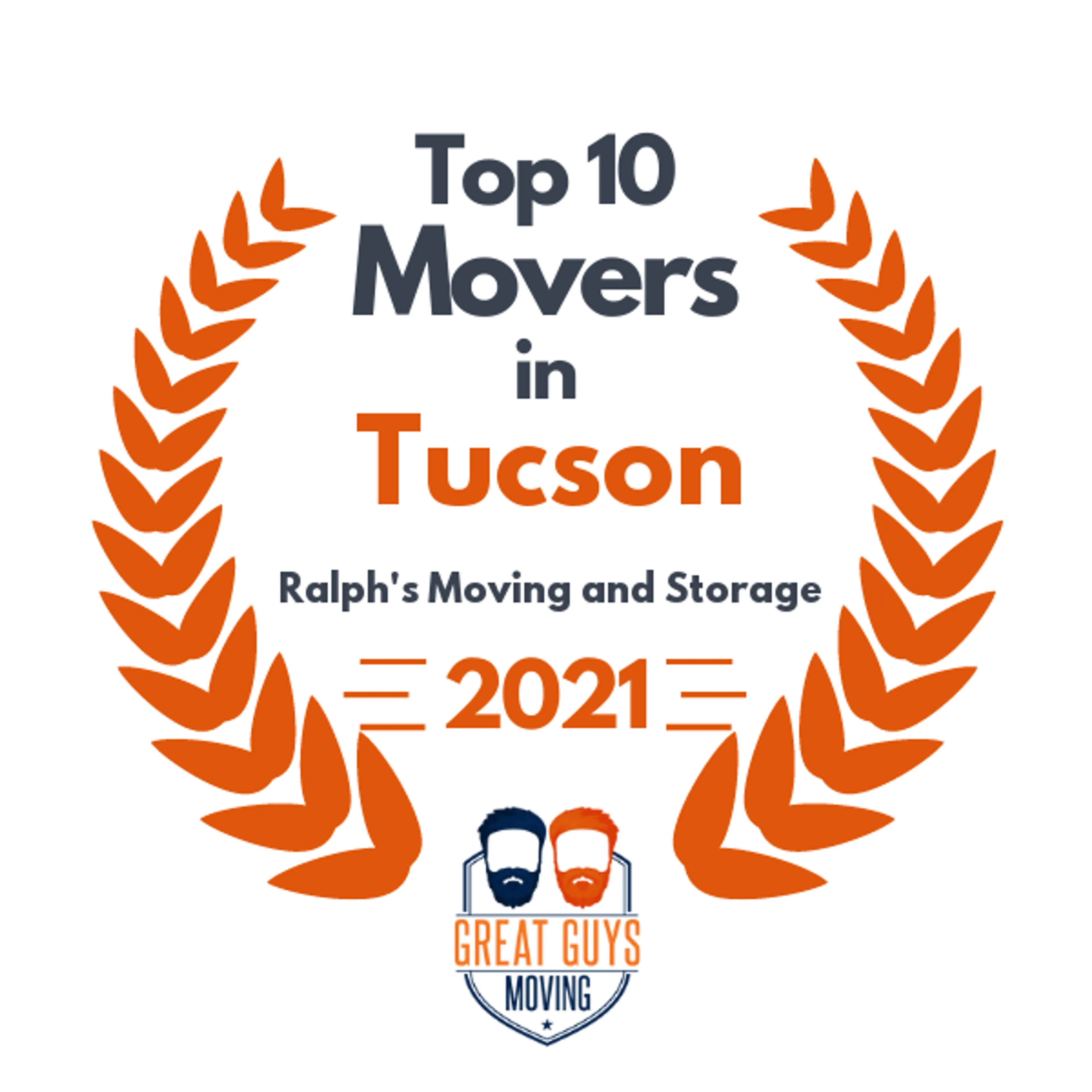 Top 10 Movers in Tucson, AZ 2021 award