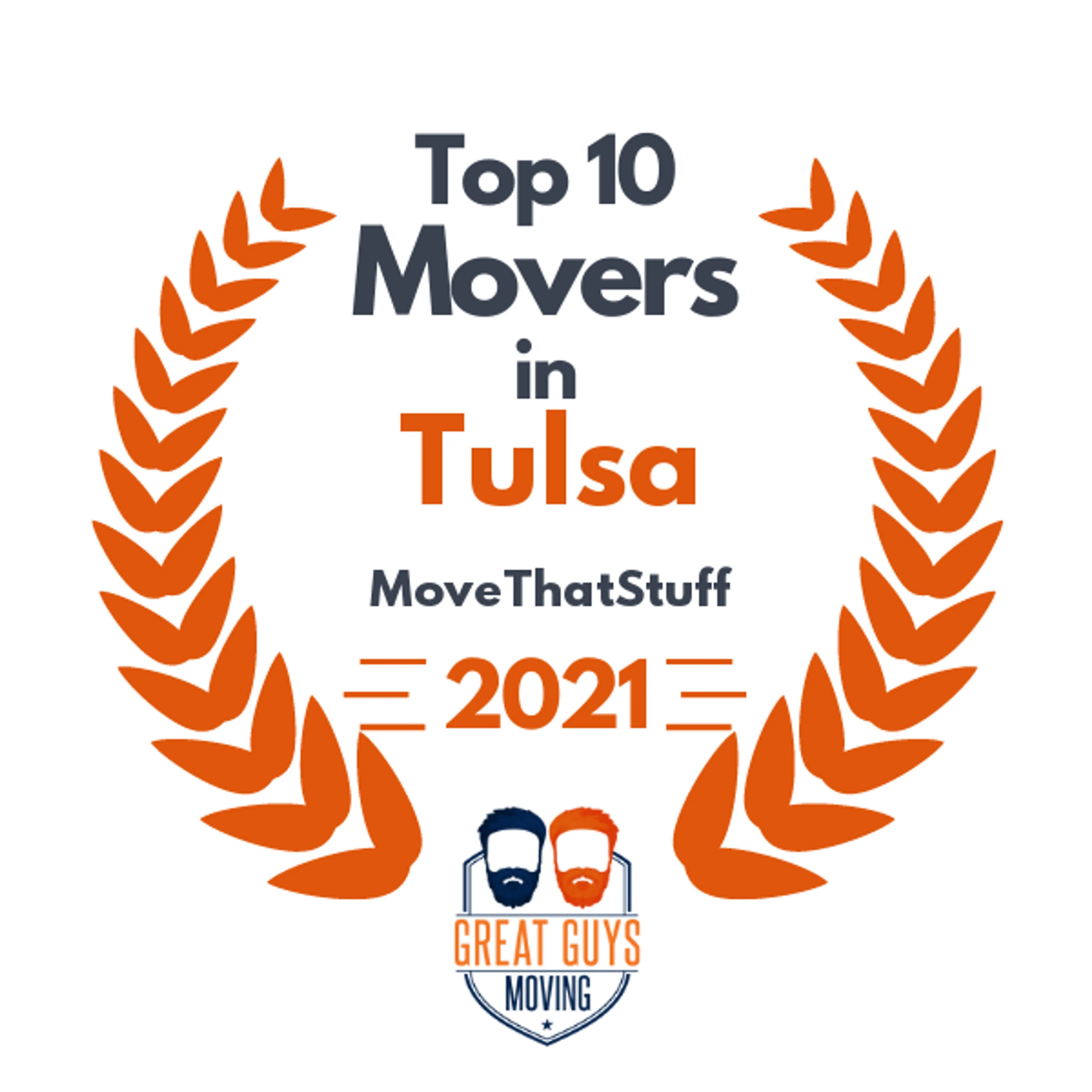 Top 10 Movers in Tulsa, OK 2021 award