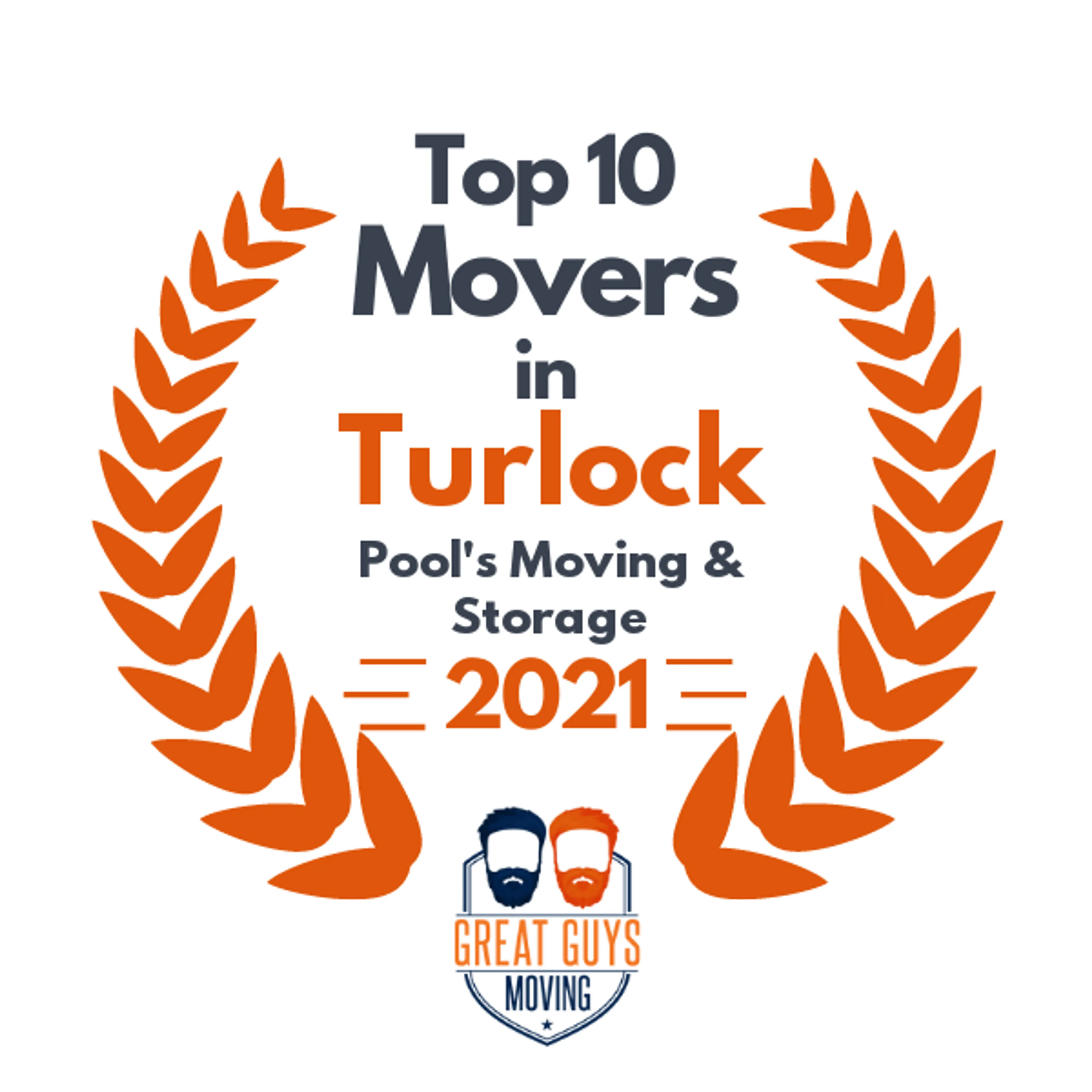 Top 10 Movers in Modesto, CA 2021 award