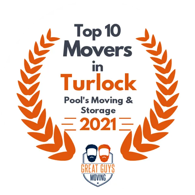 Top 10 Movers in Modesto, CA 2021 award