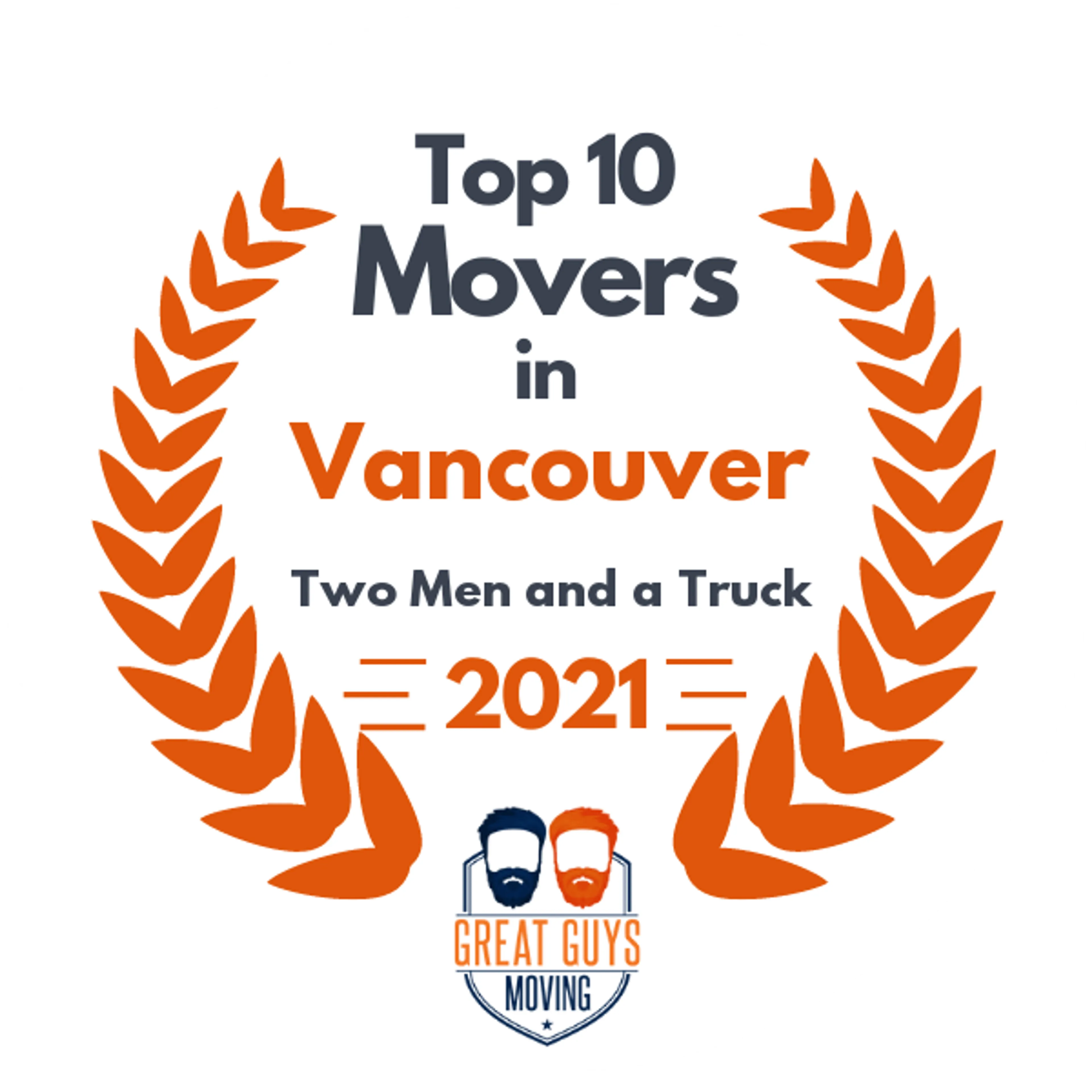 Top 10 Movers in Vancouver, WA 2021 award