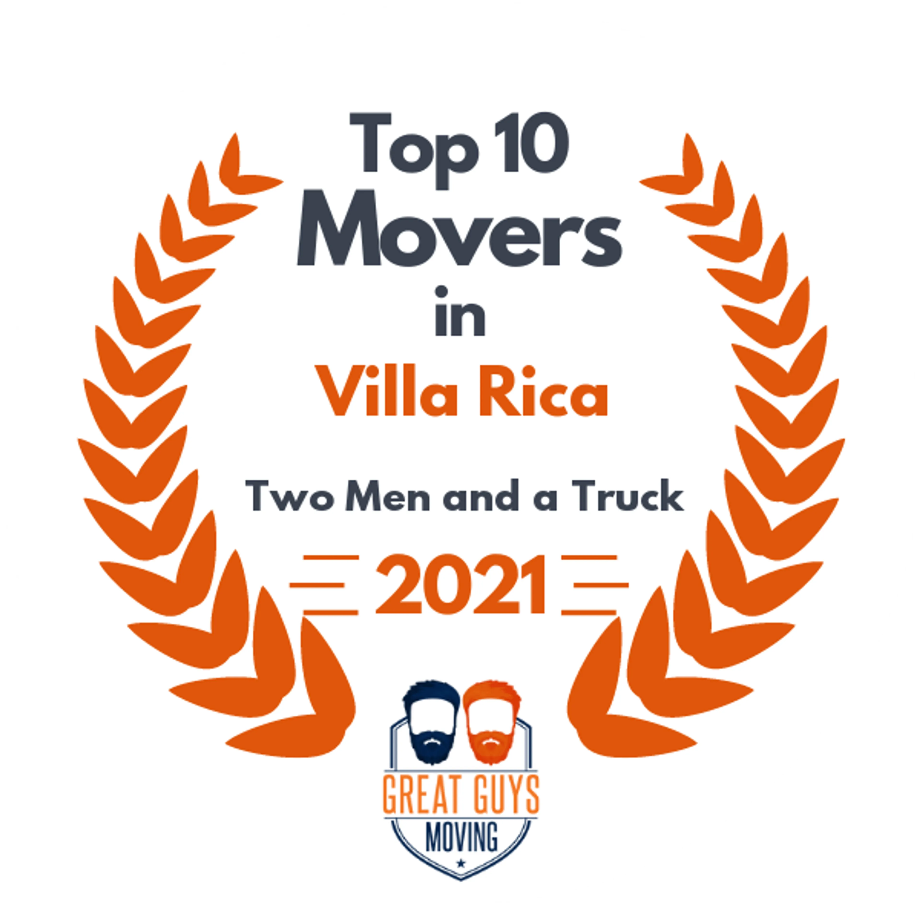 Top 10 Movers in Kennesaw, GA 2021 award