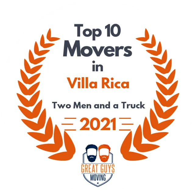 Top 10 Movers in Newnan, GA 2021 award