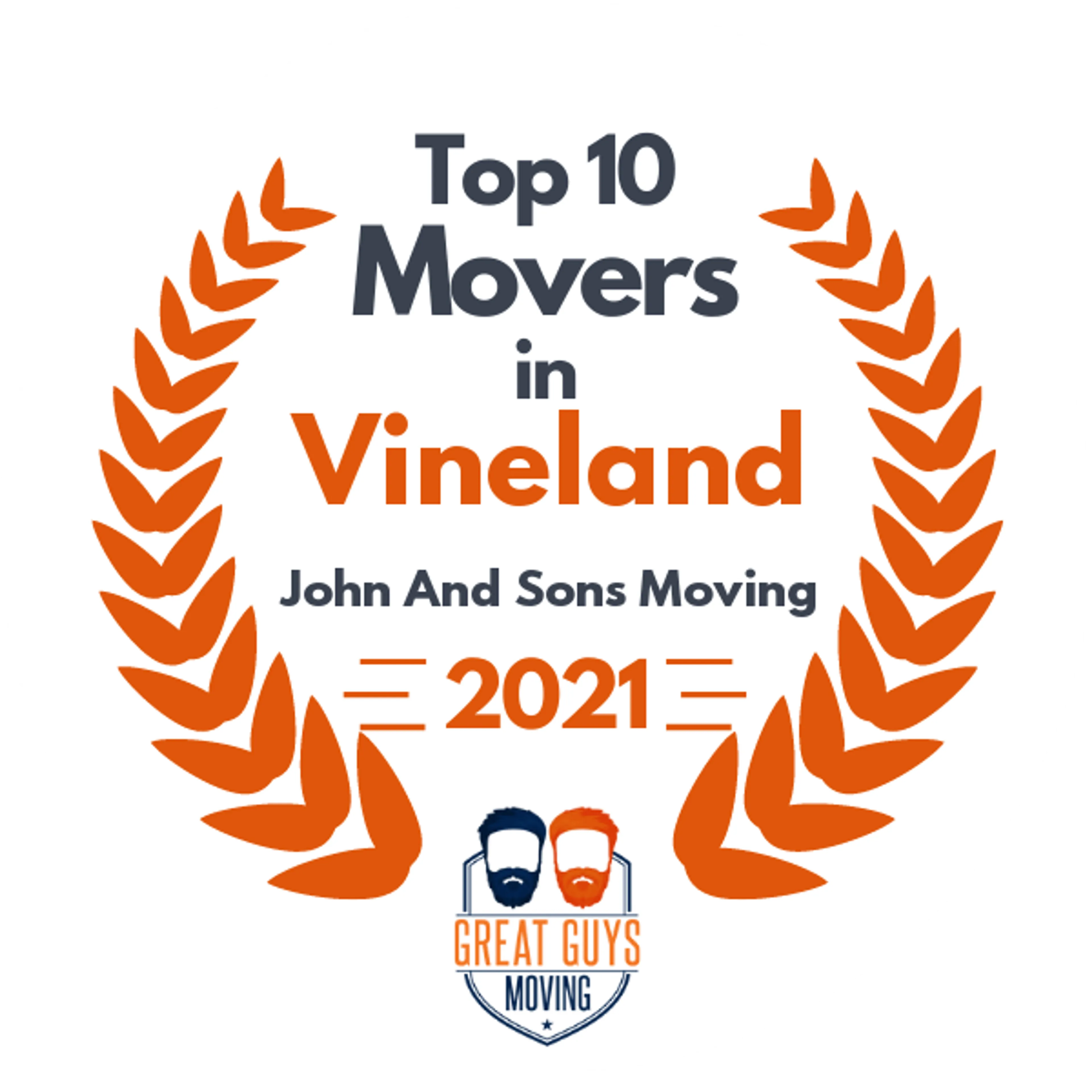 Top 10 Movers in Camden, NJ 2021 award