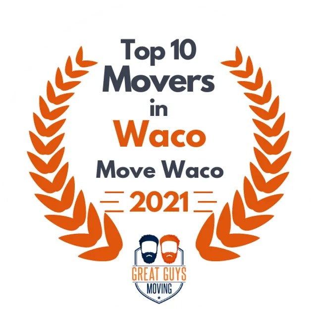 Top 10 Movers in Waco, TX 2021 award