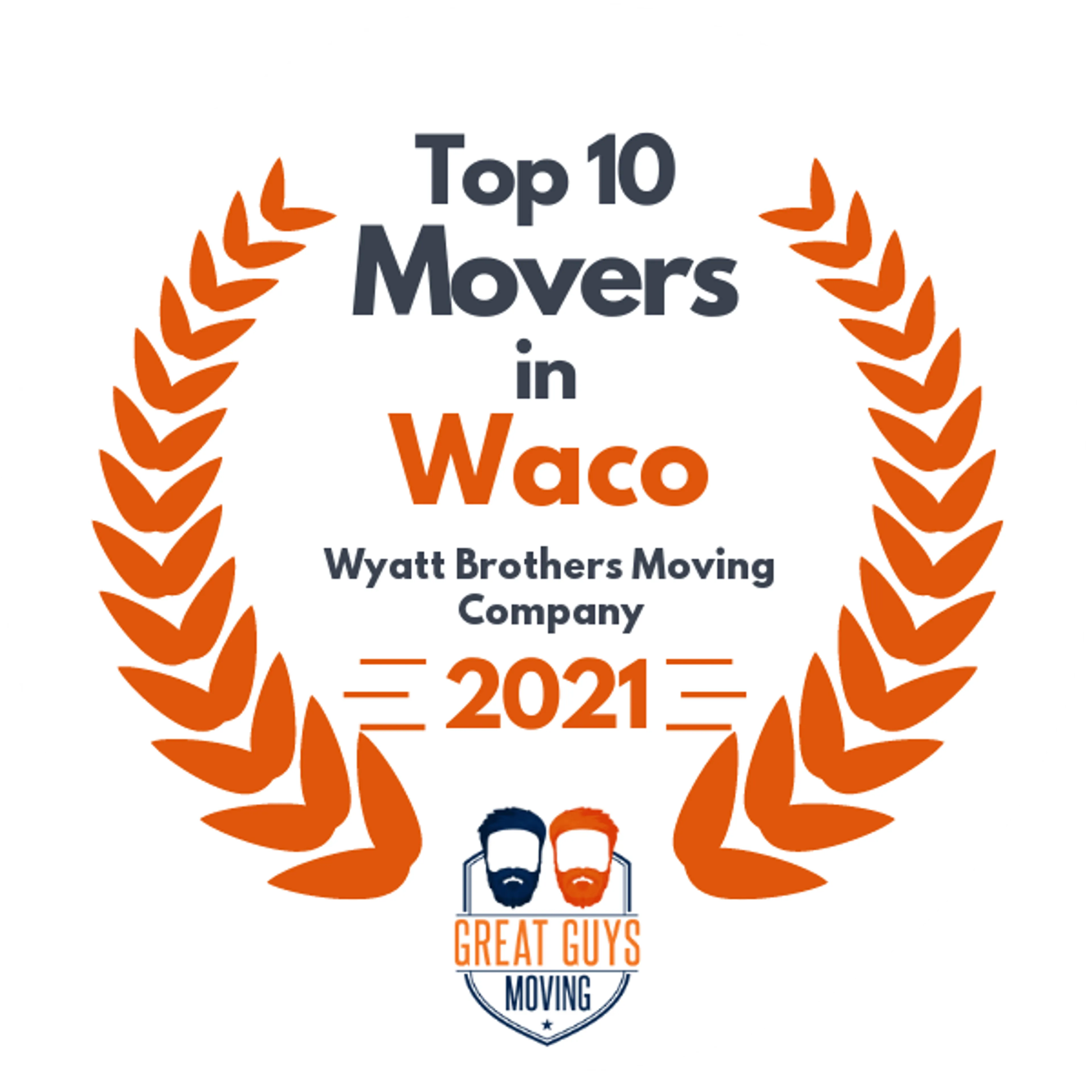 Top 10 Movers in Athens, TX 2021 award