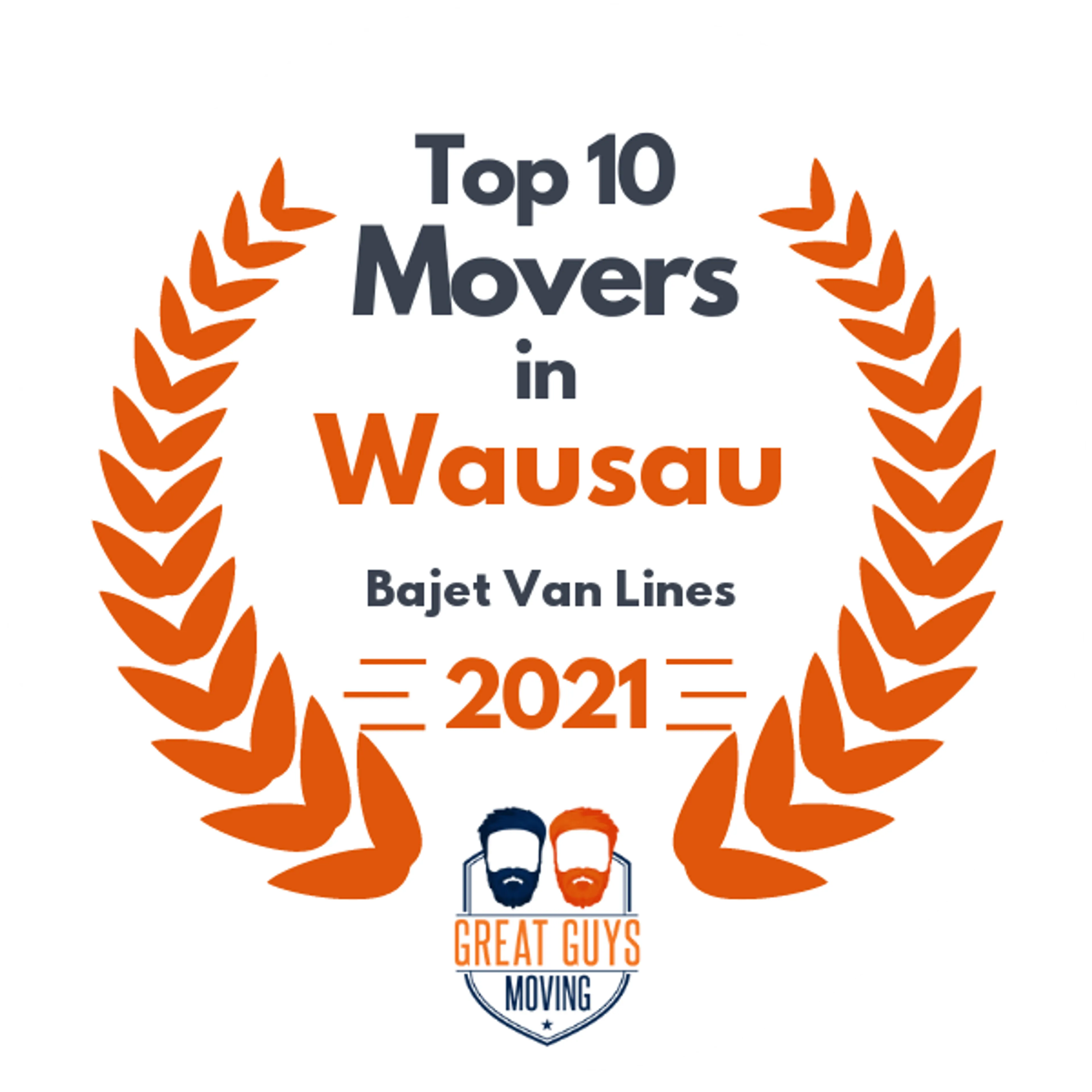 Top 10 Movers in Wausau, WI 2021 award