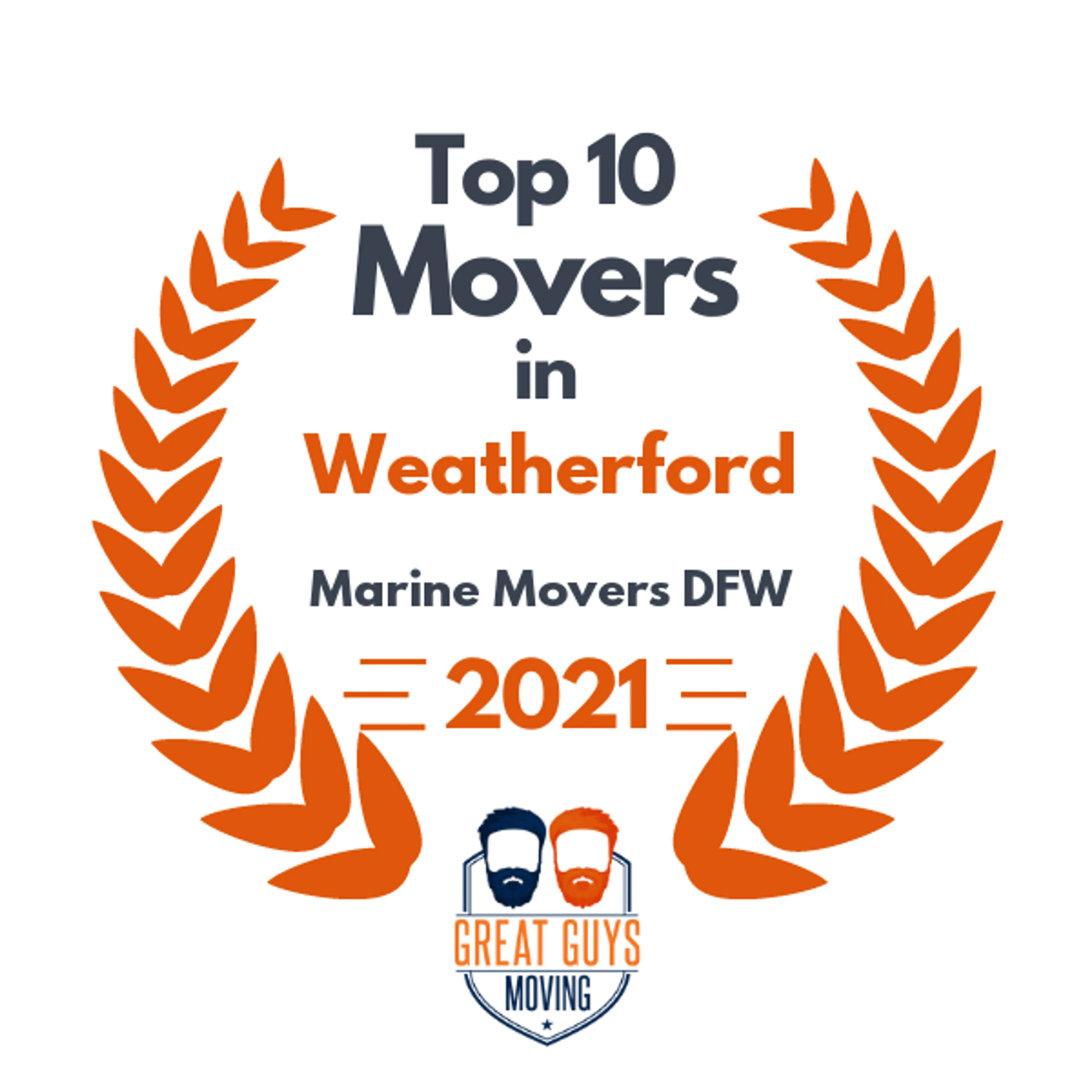 Top 10 Movers in Fort Worth, TX 2021 award