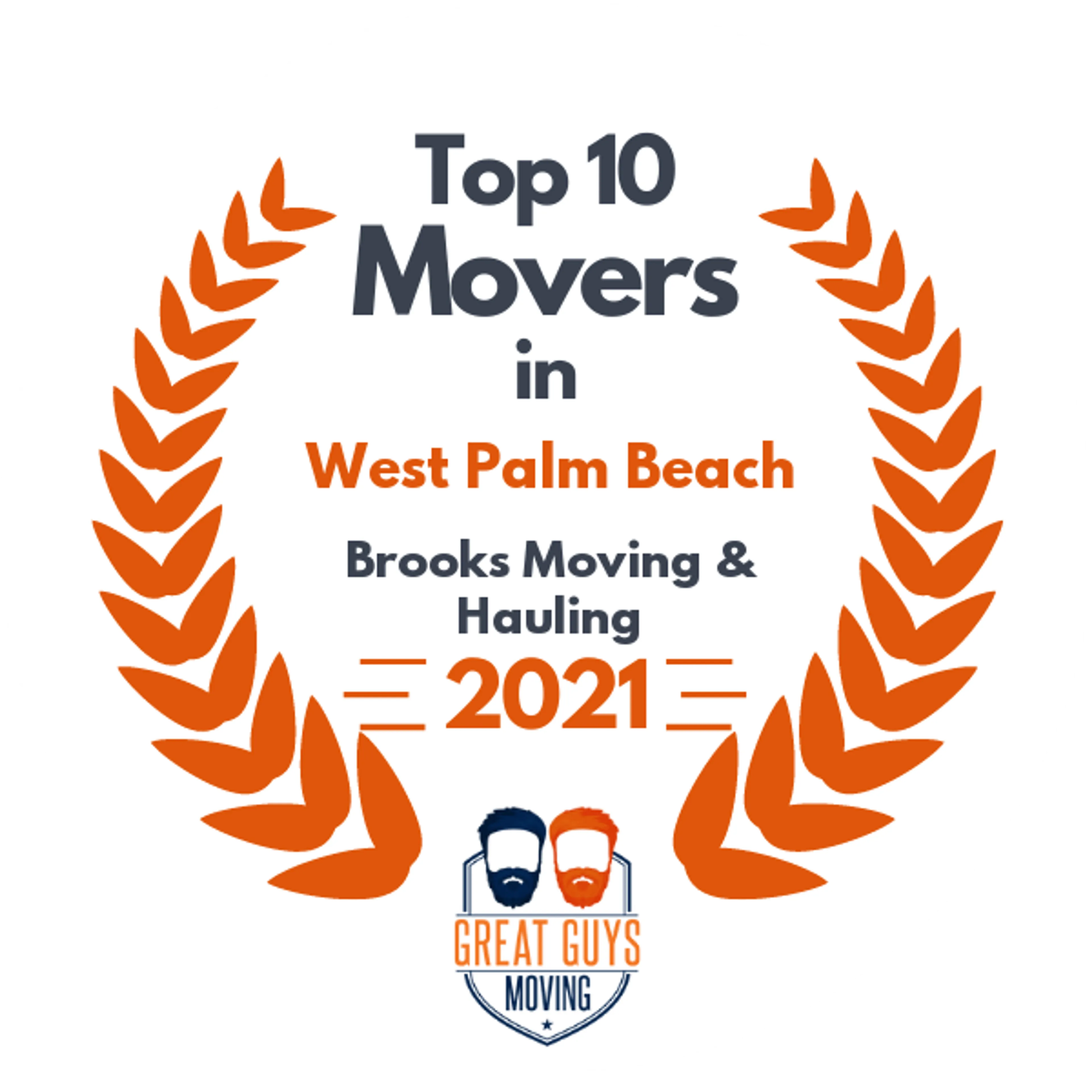 Top 10 Movers in Port St. Lucie, FL 2021 award