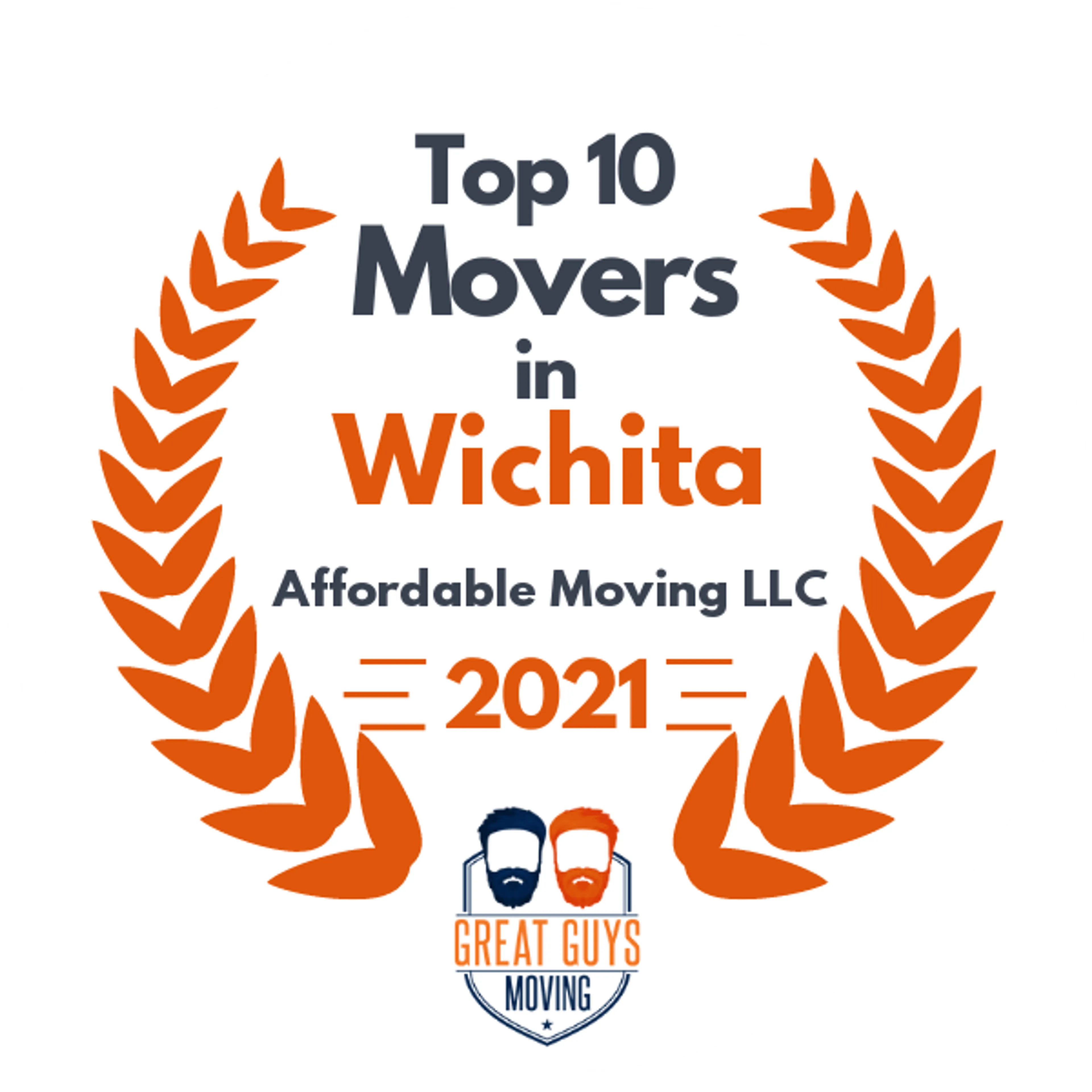 Top 10 Movers in Wichita, KS 2021 award