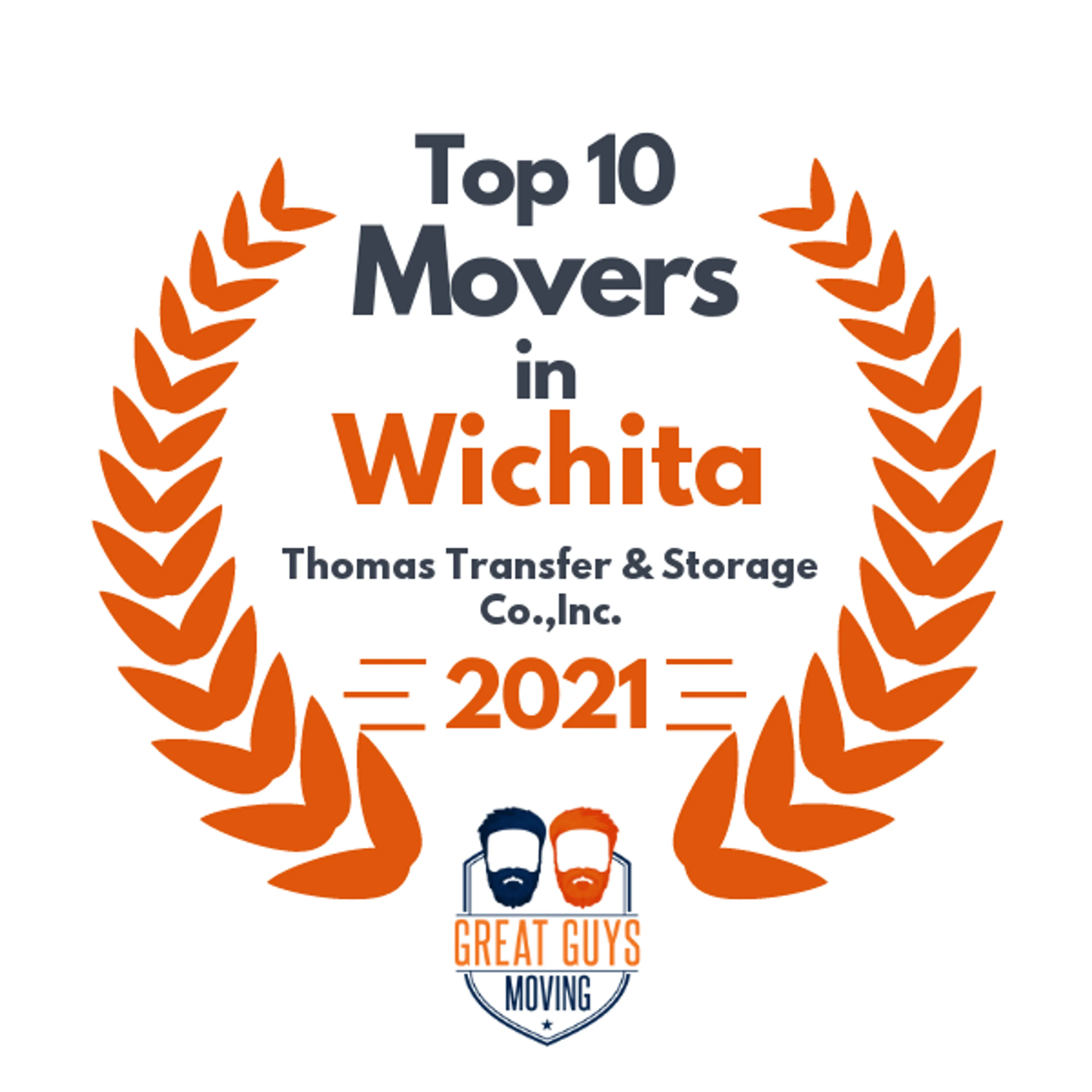 Top 10 Movers in Wichita, KS 2021 award