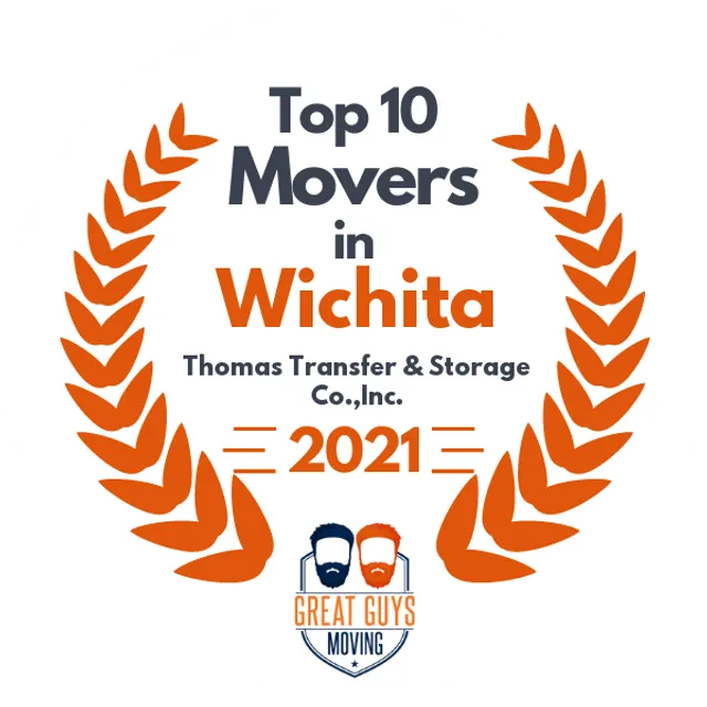 Top 10 Movers in Wichita, KS 2021 award