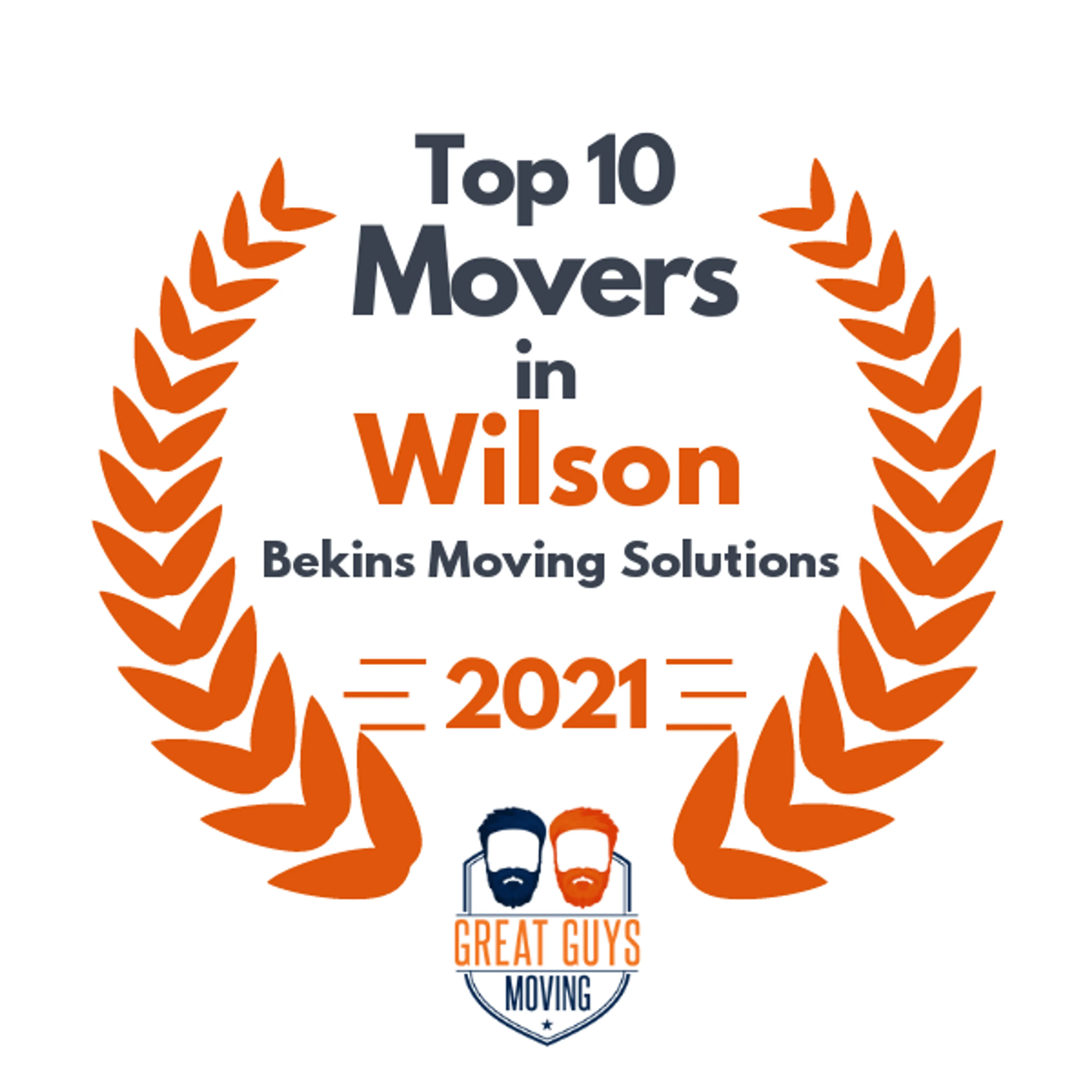 Top 10 Movers in Greenville, NC 2021 award