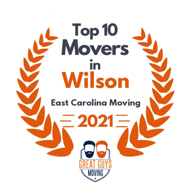 Top 10 Movers in Raleigh, NC 2021 award