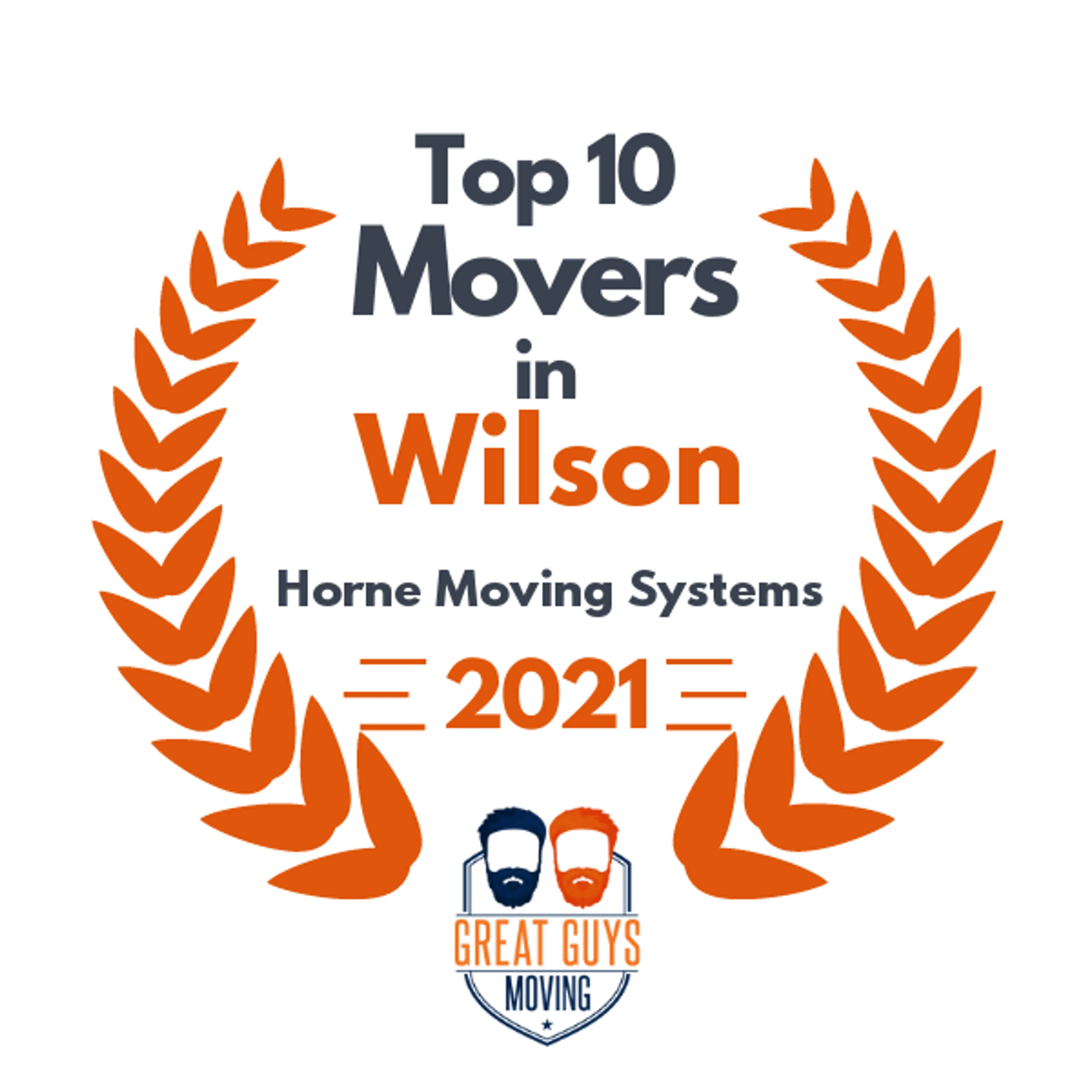 Top 10 Movers in Greenville, NC 2021 award